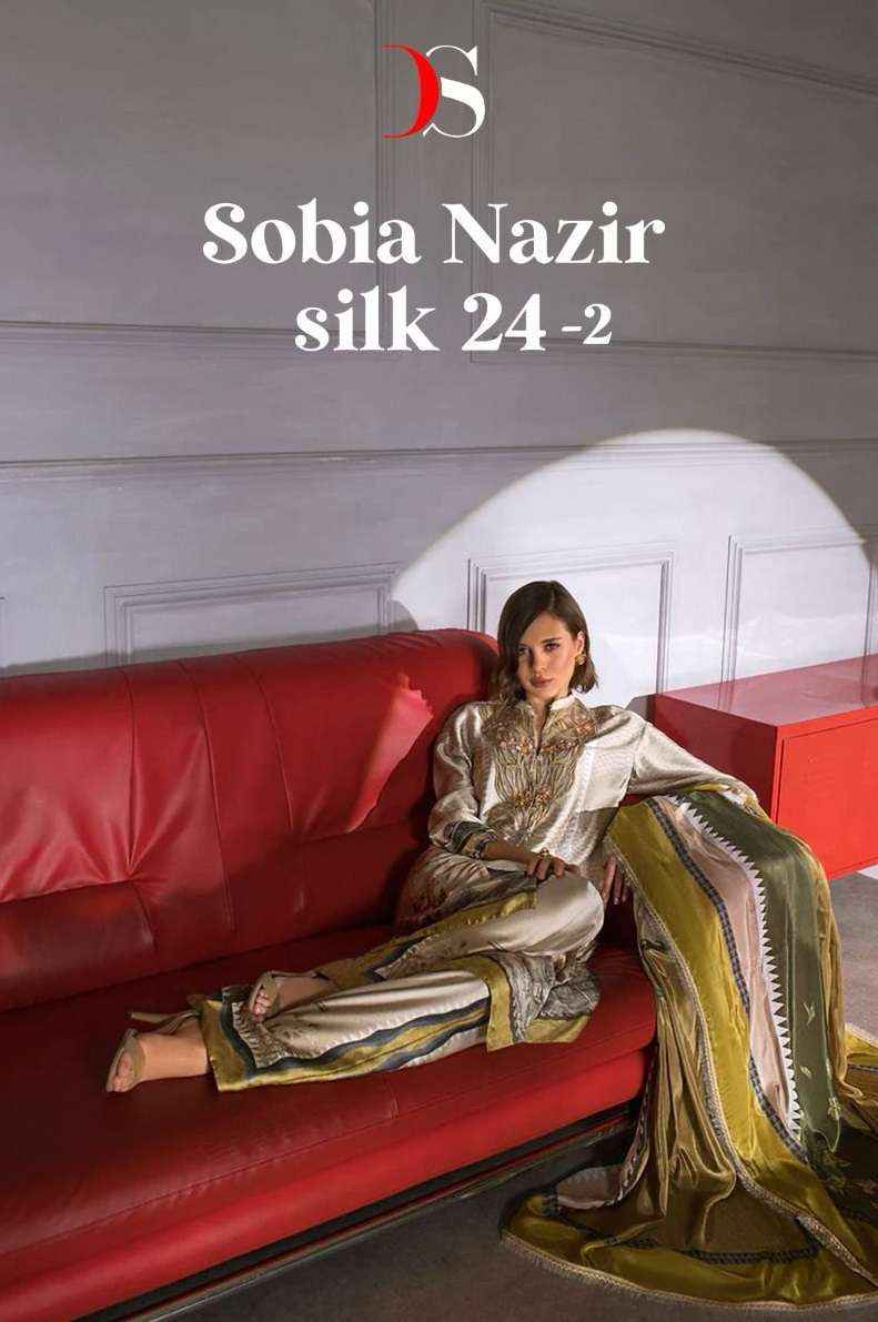 DEEPSY SUITS SOBIA NAZIR SILK 24 VOL 2 SATIN SALWAR KAMEEZ ( 5 PCS CATALOG )