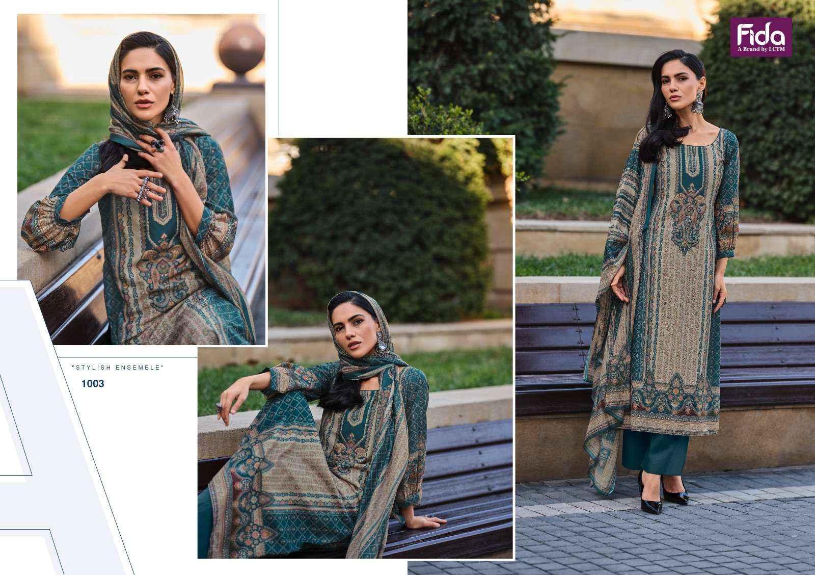 FIDA HAYA DIGITAL BLENDED COTTON LADIES SALWAR KAMEEZ ( 6 PCS CATALOG )