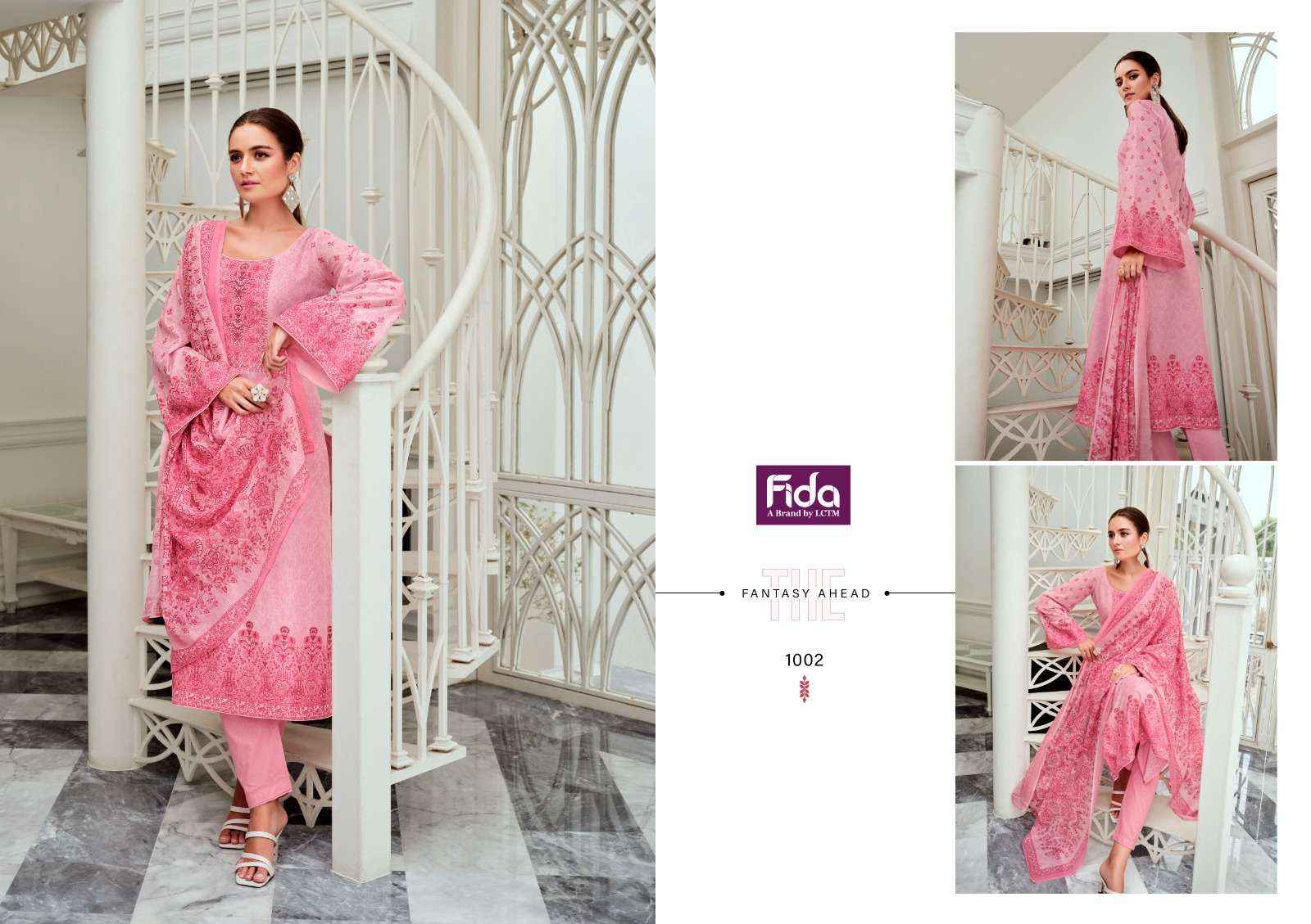 FIDA POSHEEDA KARACHI COTTON SALWAR KAMEEZ ( 6 PCS CATALOG )