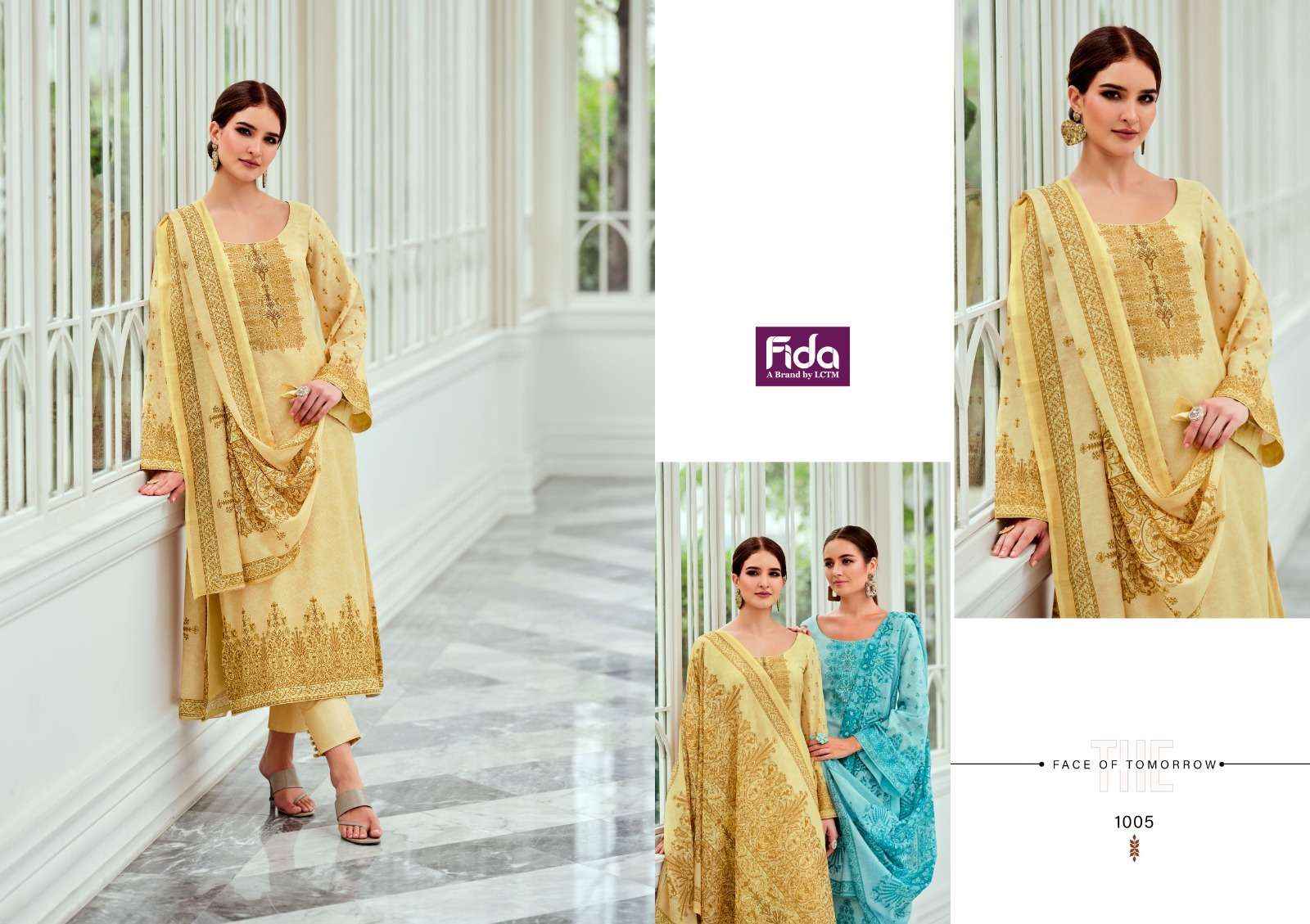 FIDA POSHEEDA KARACHI COTTON SALWAR KAMEEZ ( 6 PCS CATALOG )