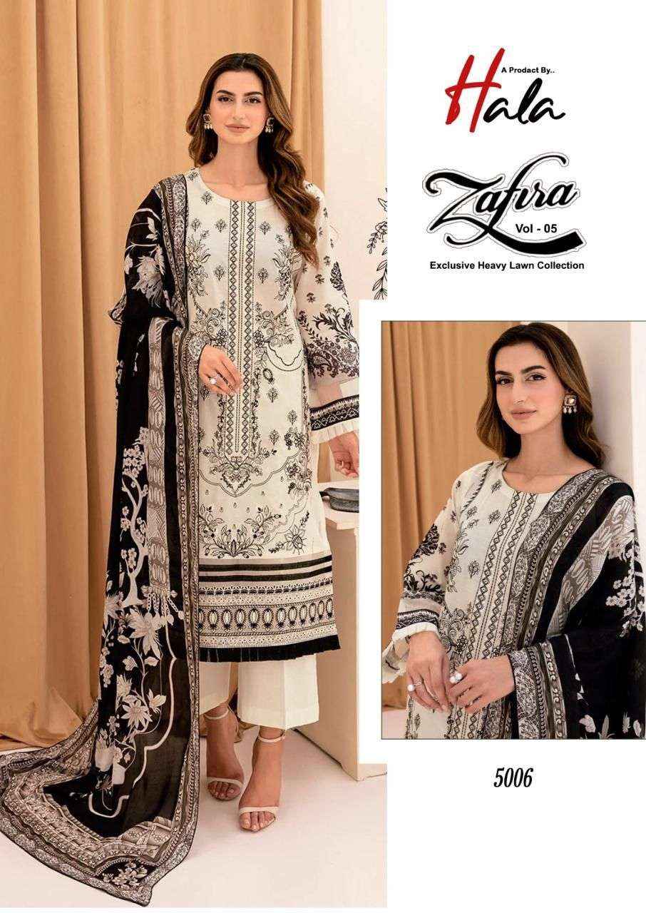 HALA ZAFIRA VOL 5 KARACHI SALWAR KAMEEZ AT WHOLESALE PRICE ( 6 PCS CATALOG )