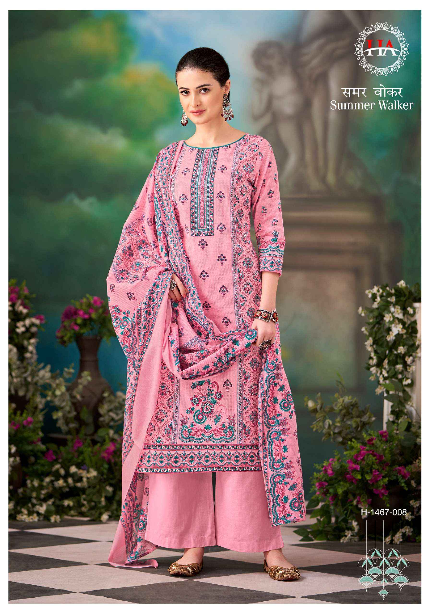 HARSHIT FASHION HUB SUMMER WALKER COTTON SALWAR KAMEEZ ( 8 PCS CATALOG )