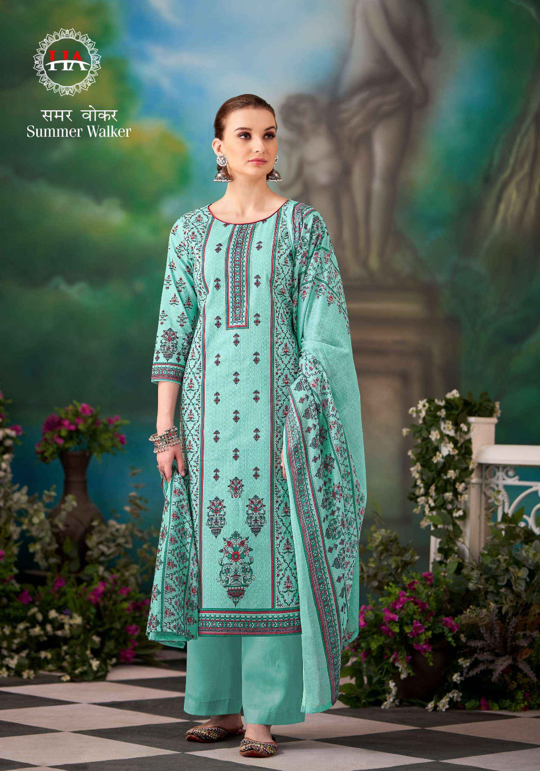 HARSHIT FASHION HUB SUMMER WALKER COTTON SALWAR KAMEEZ ( 8 PCS CATALOG )