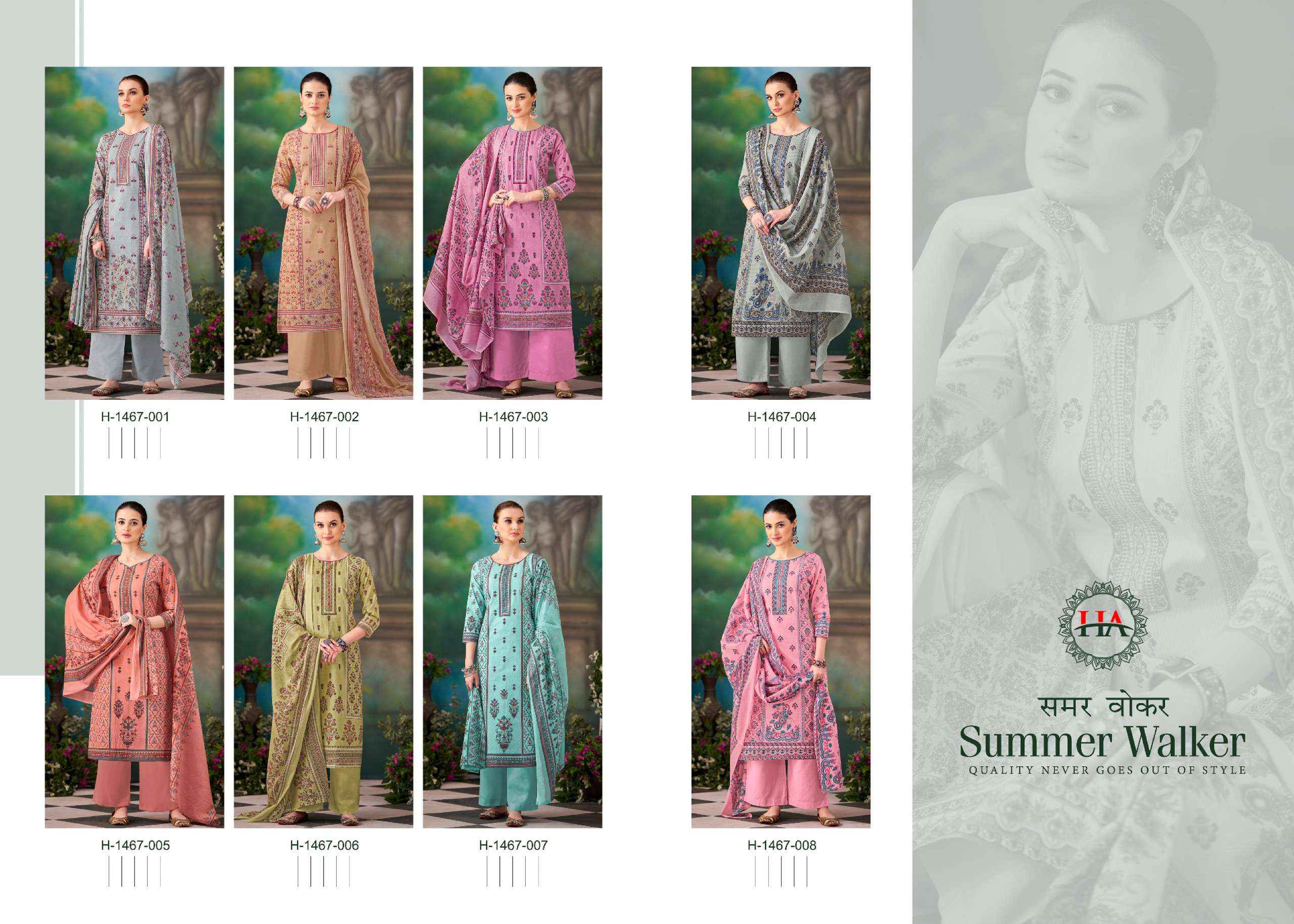 HARSHIT FASHION HUB SUMMER WALKER COTTON SALWAR KAMEEZ ( 8 PCS CATALOG )