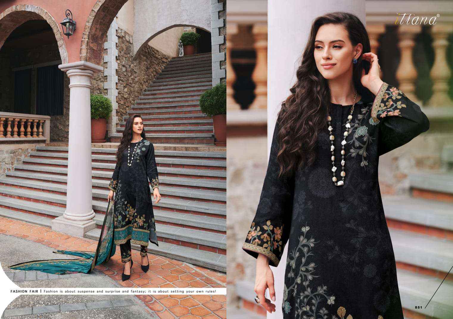 ITRANA LALITA COTTON DIGITAL PRINT DESIGNER SUIT