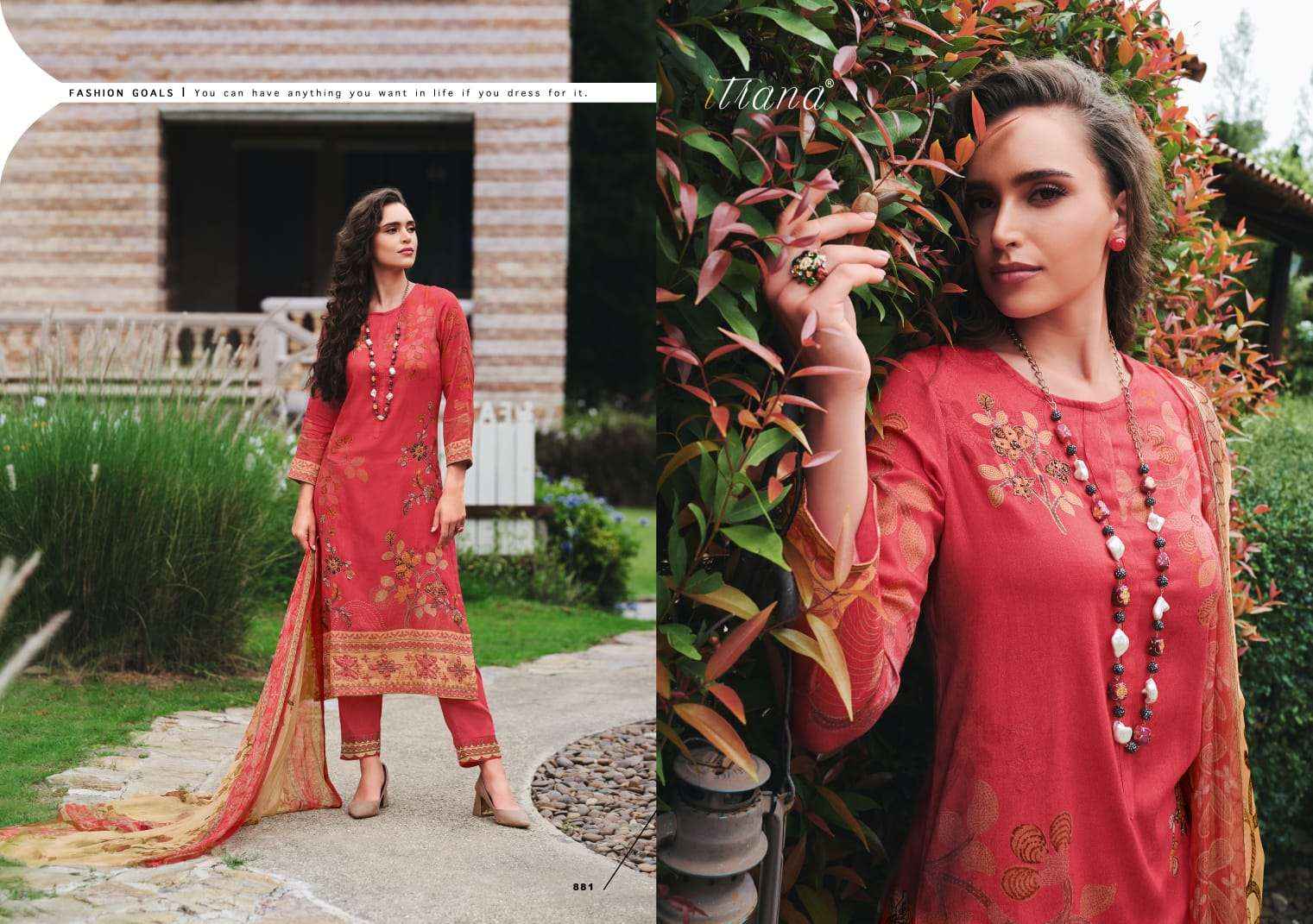 ITRANA LALITA COTTON DIGITAL PRINT DESIGNER SUIT