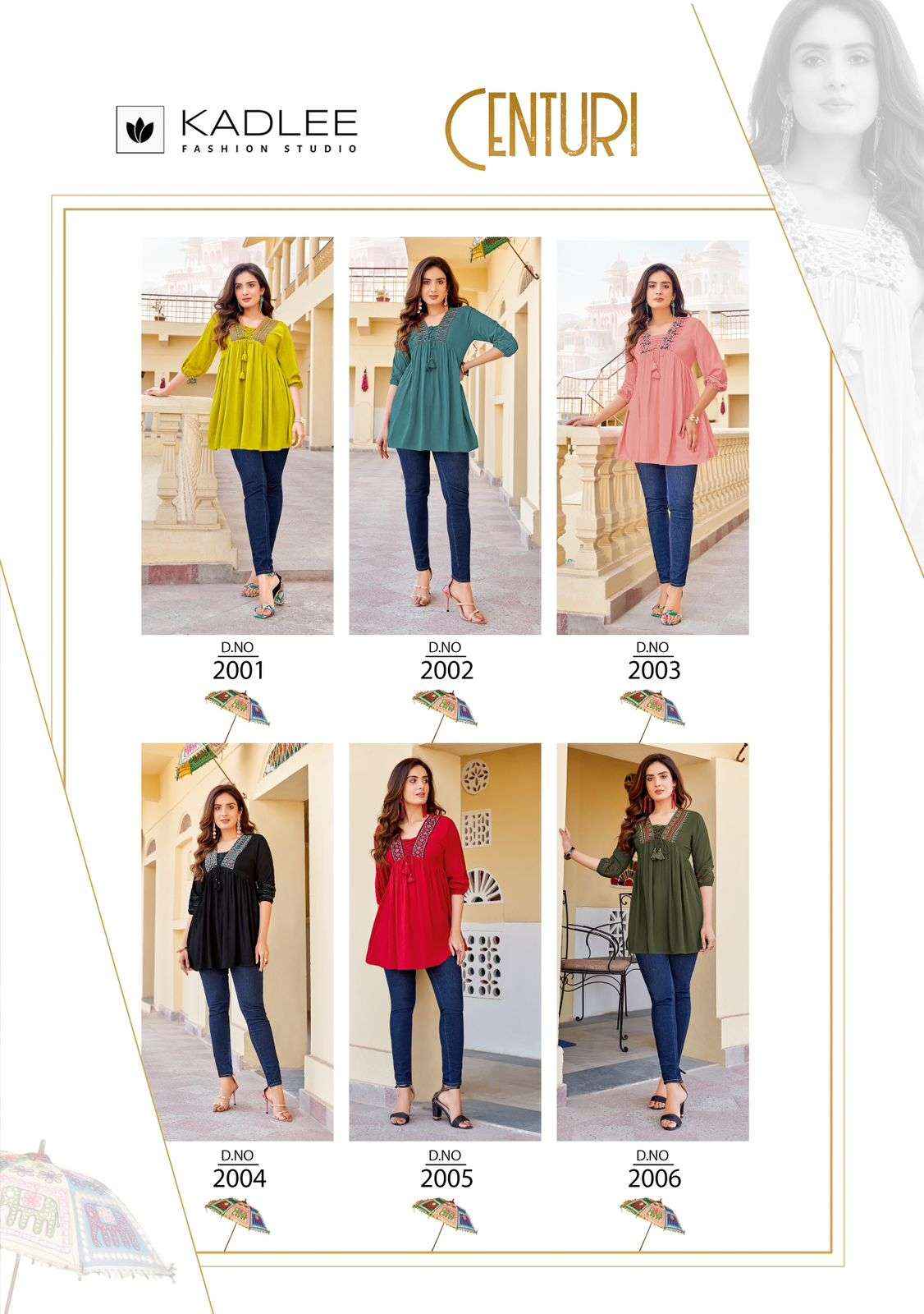 KADLEE FASHION CENTURI FANCY WESTERN DESIGNER TOPS ( 6 PCS CATALOG )