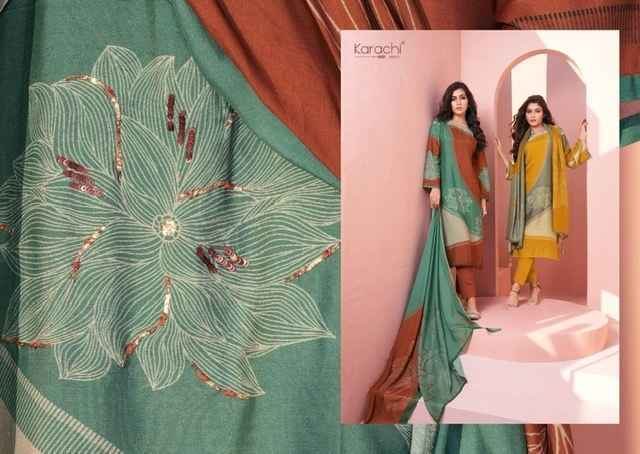 Karachi Prints Twilight Muslin Dress Material 4 pcs Catalogue