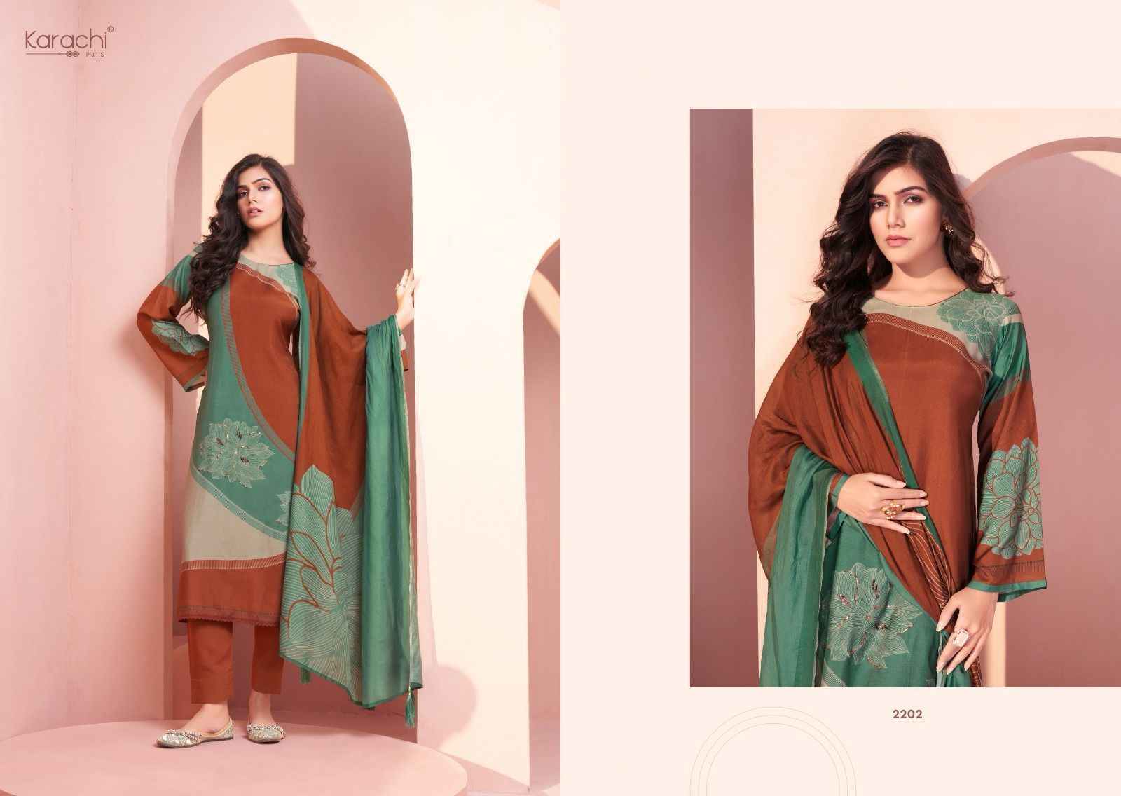 Karachi Prints Twilight Muslin Dress Material 4 pcs Catalogue