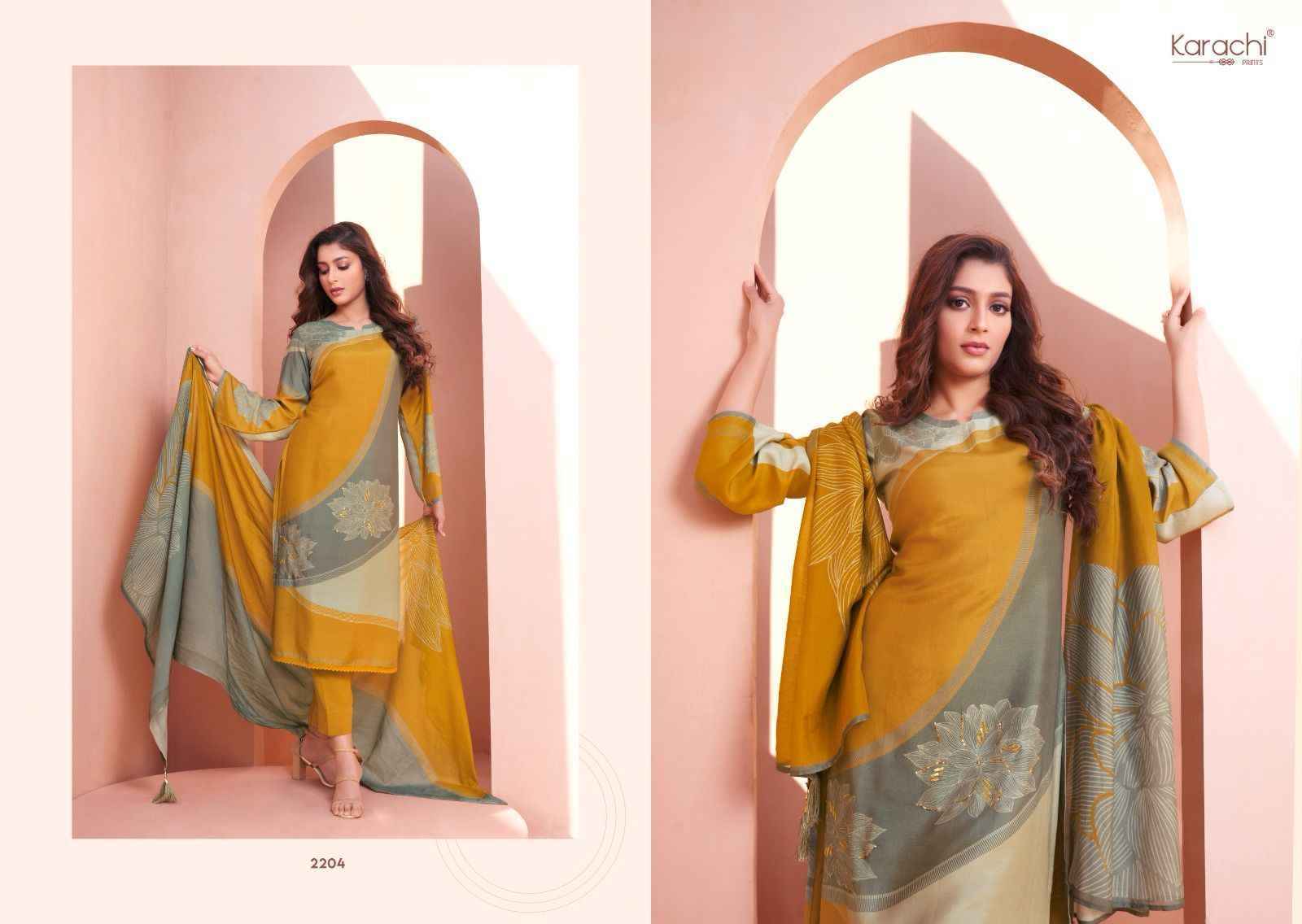 Karachi Prints Twilight Muslin Dress Material 4 pcs Catalogue