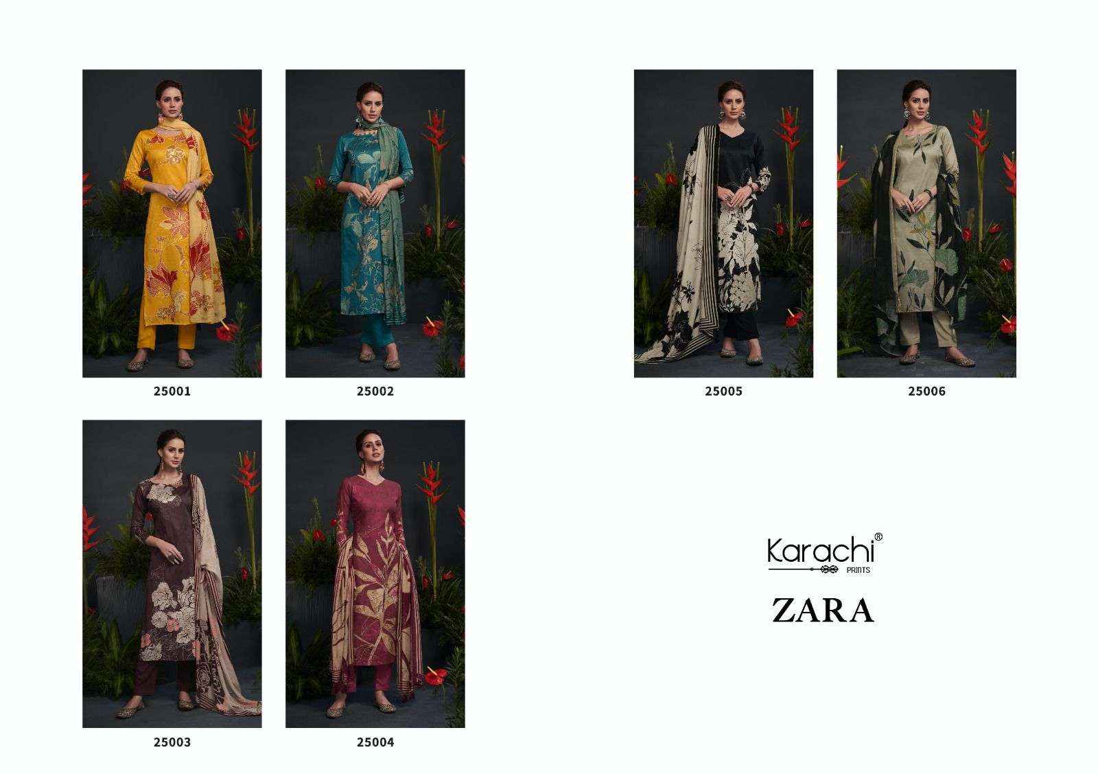 KARACHI PRINTS ZARA SALWAR KAMEEZ WHOLESALE PRICE