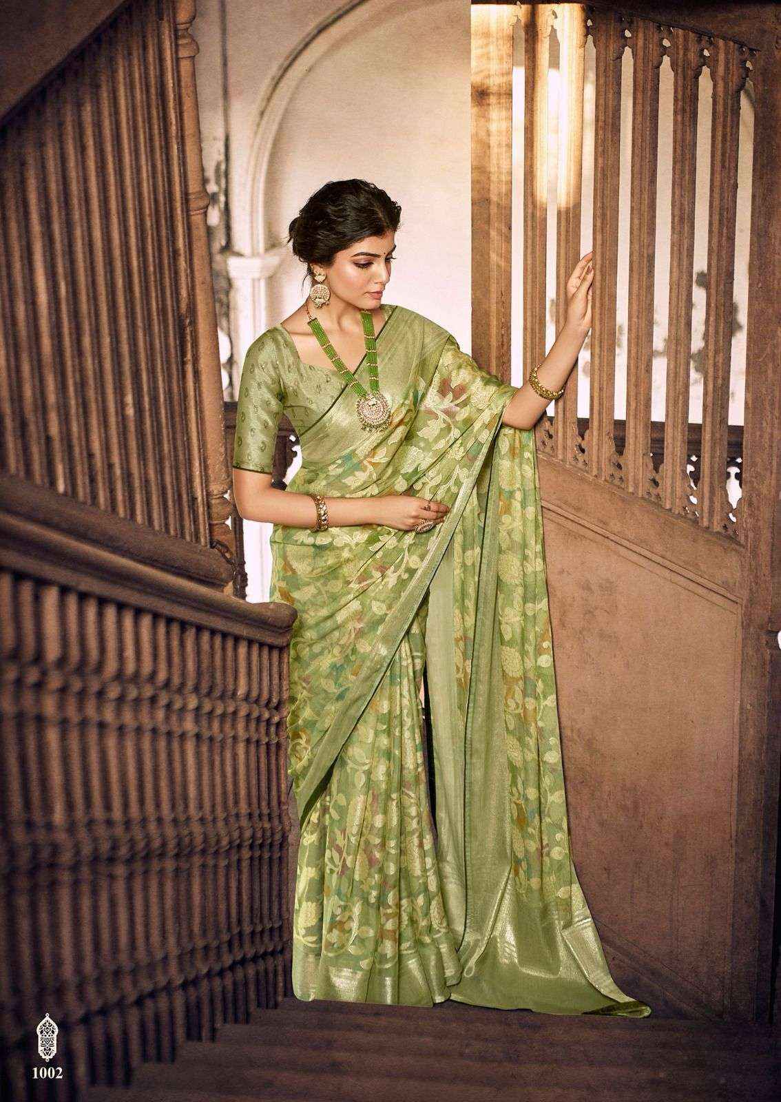 KASHVI CREATION PRIYANSHI VOL 2 BRASSO DESIGNER SAREES ( 8 PCS CATALOG )