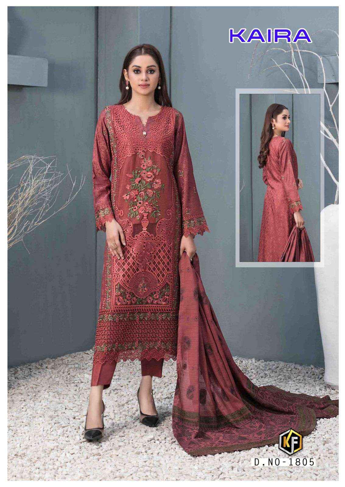 KEVAL FAB KAIRA VOL 18 COTTON PAKISTANI SUITS ( 6 PCS CATALOG )