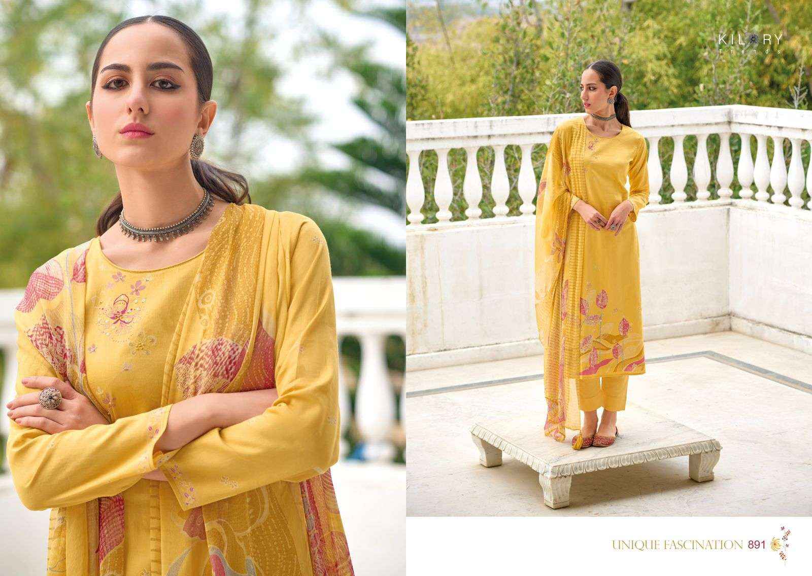 KILORY TRENDZ ROZANA DESIGNER DRESS MATERIAL ( 8 PCS CATALOG )