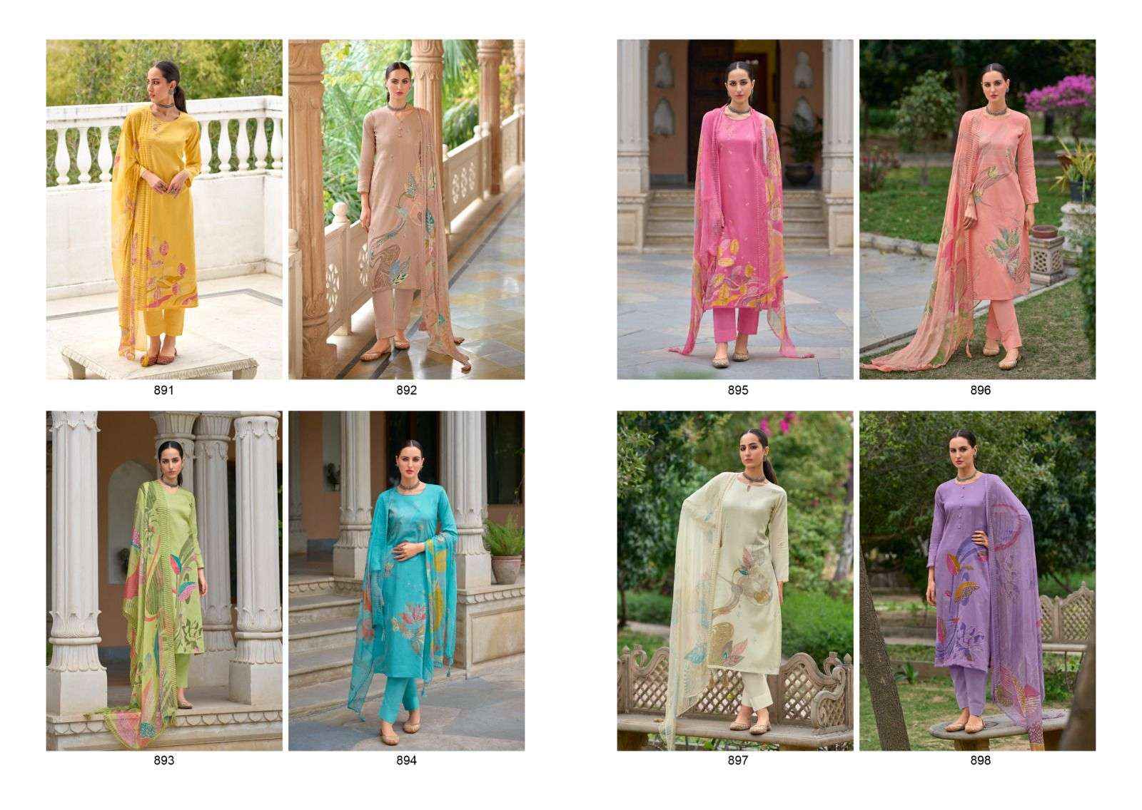 KILORY TRENDZ ROZANA DESIGNER DRESS MATERIAL ( 8 PCS CATALOG )