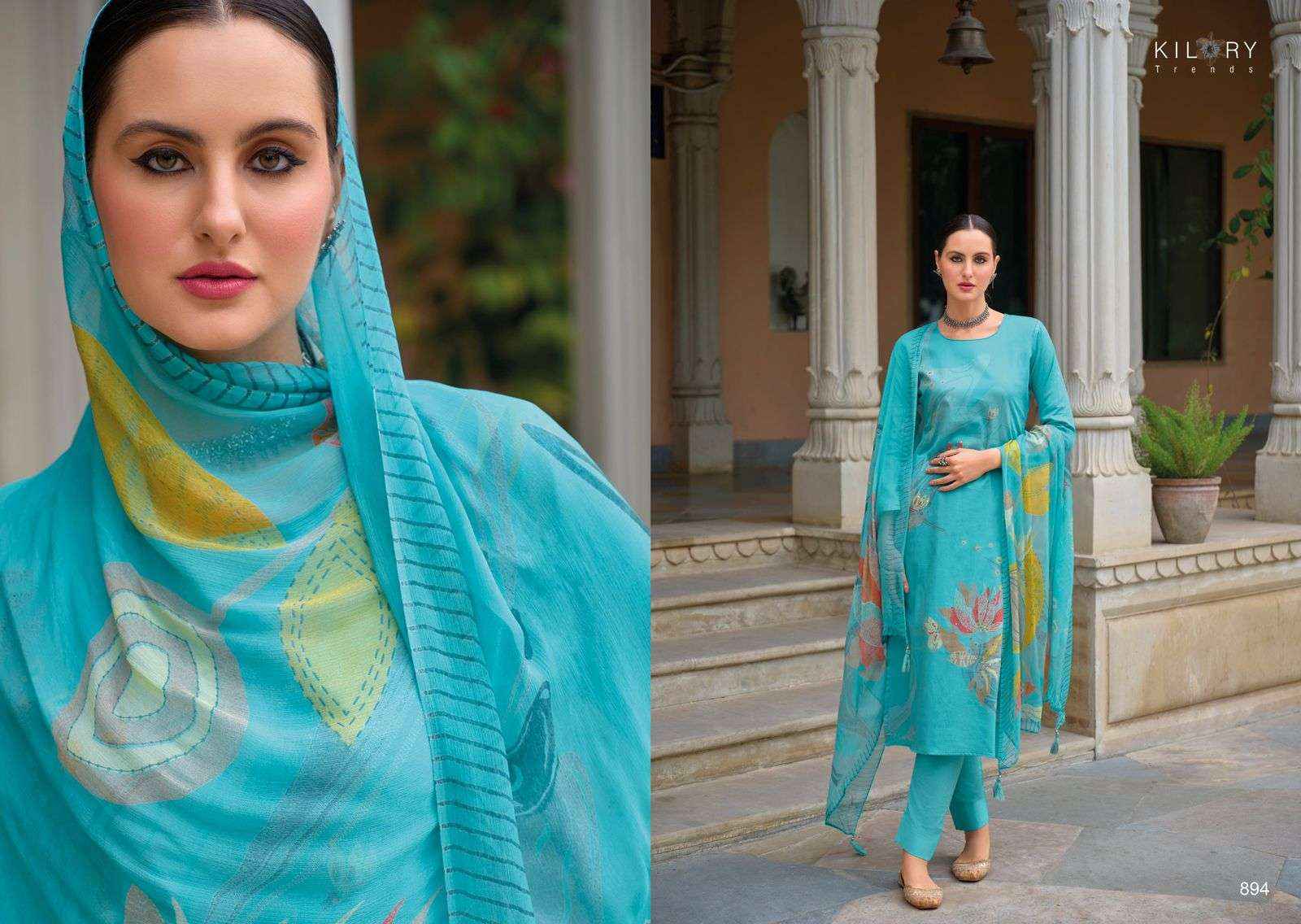 KILORY TRENDZ ROZANA DESIGNER DRESS MATERIAL ( 8 PCS CATALOG )