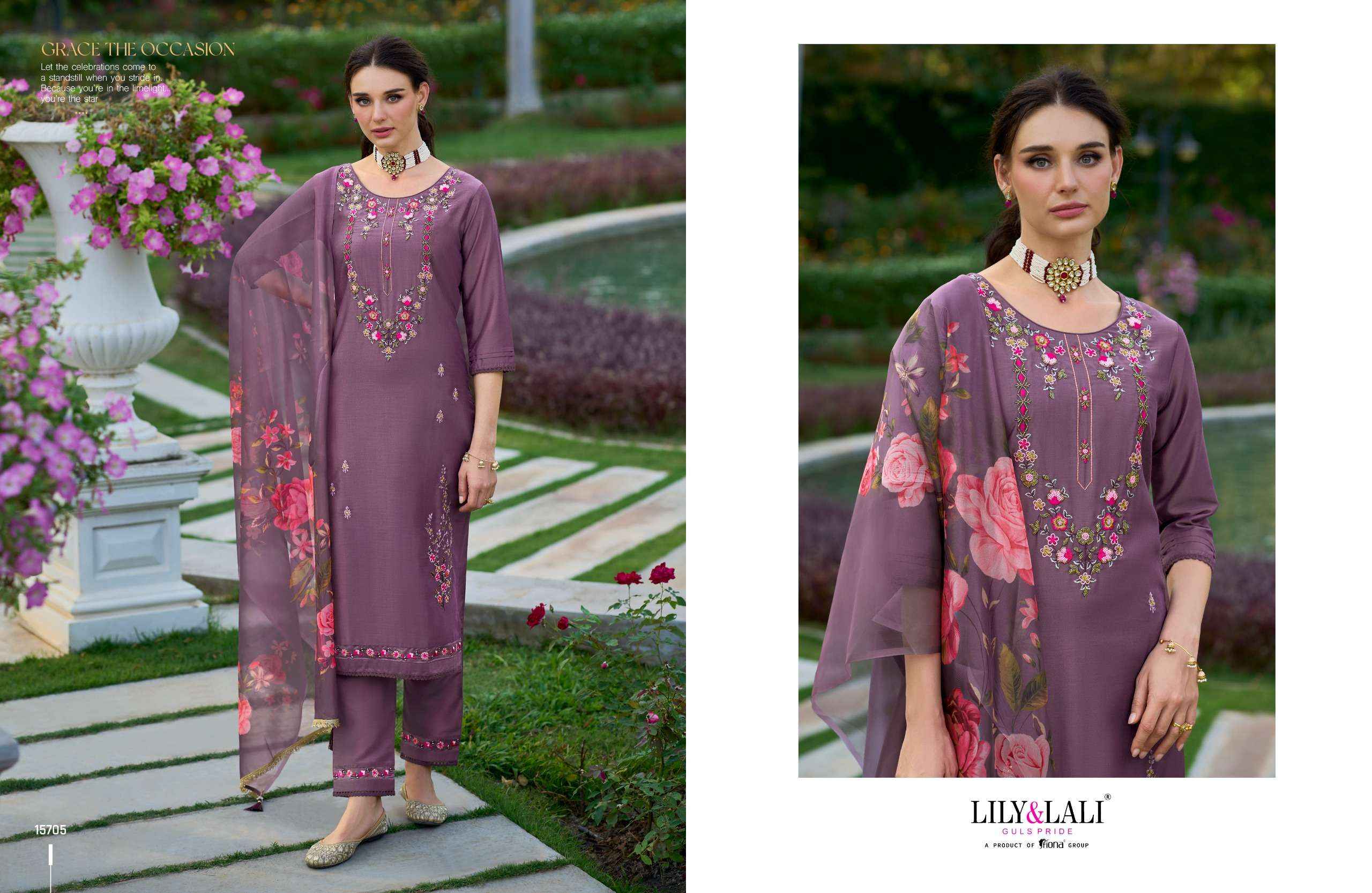 LILY AND LALI FALAK DESIGNER PARTY WEAR READYMADE SUITS