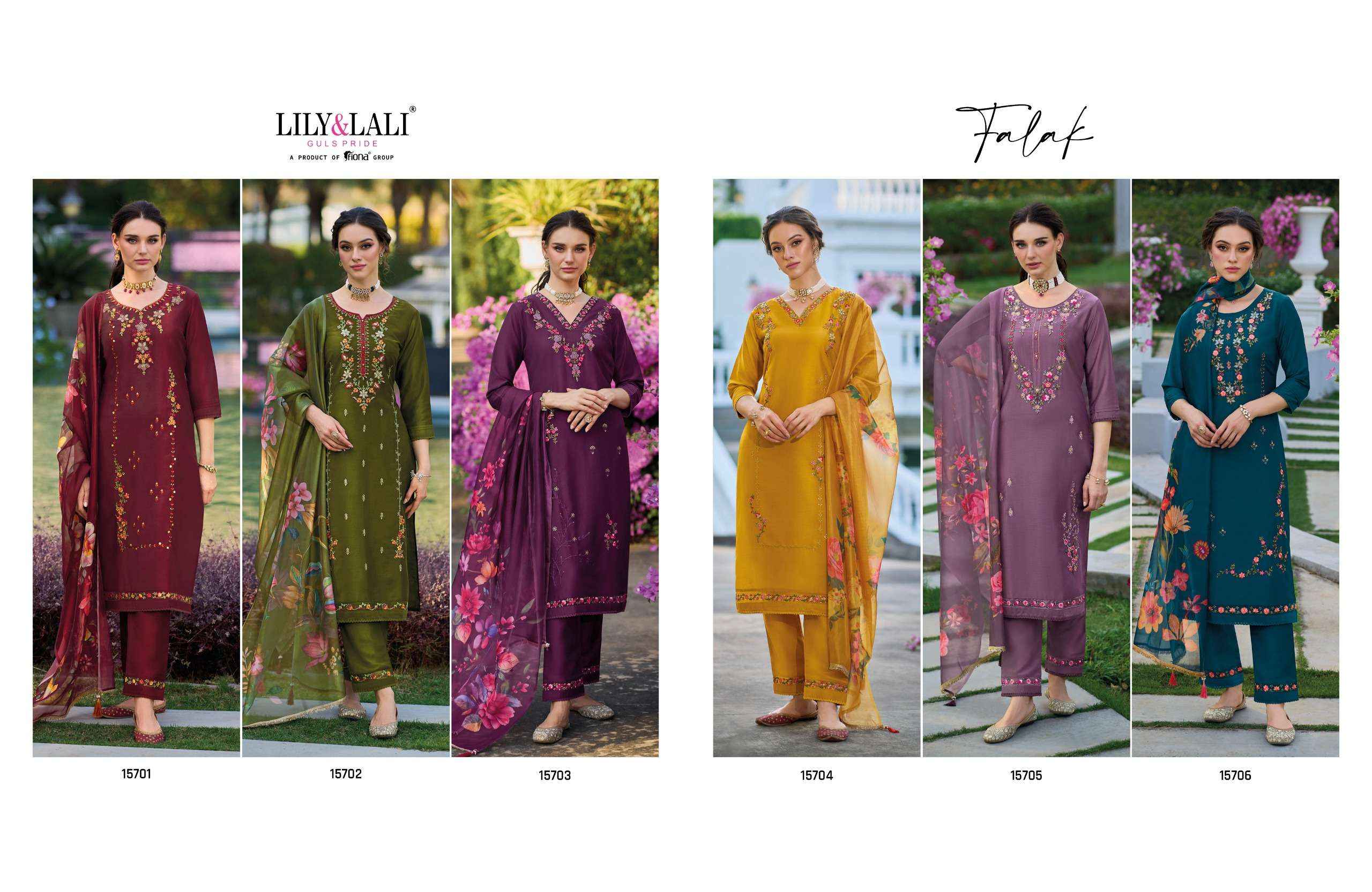 LILY AND LALI FALAK DESIGNER PARTY WEAR READYMADE SUITS