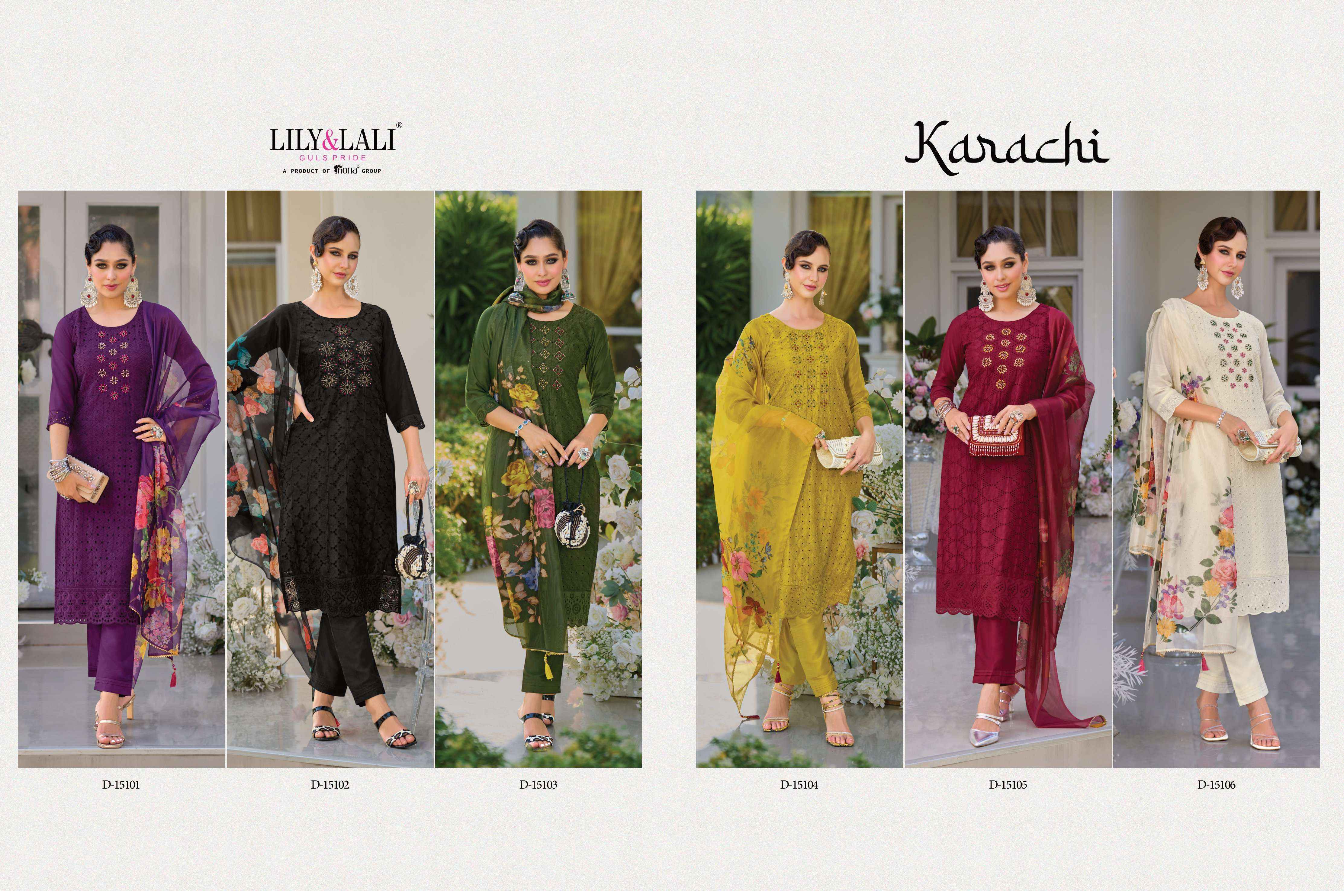 Lily & Lali Karachi Readymade Designer Suits - Wholesale Factory Price