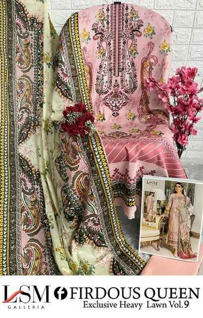 LSM Galleria Foirdous Queen Vol-9 Lawn Dress Material 