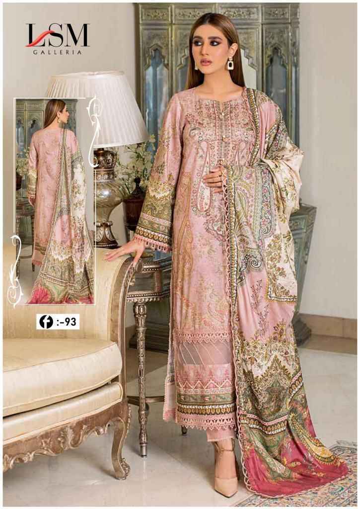 LSM Galleria Foirdous Queen Vol-9 Lawn Dress Material 