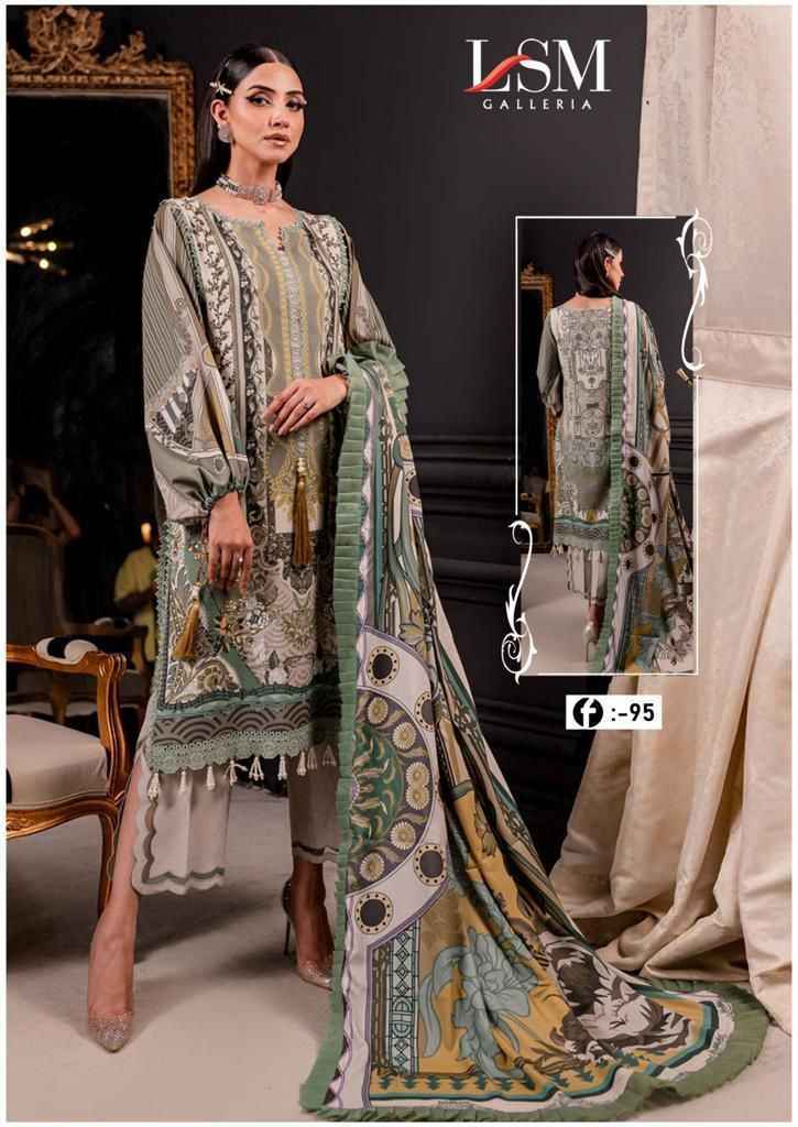 LSM Galleria Foirdous Queen Vol-9 Lawn Dress Material 