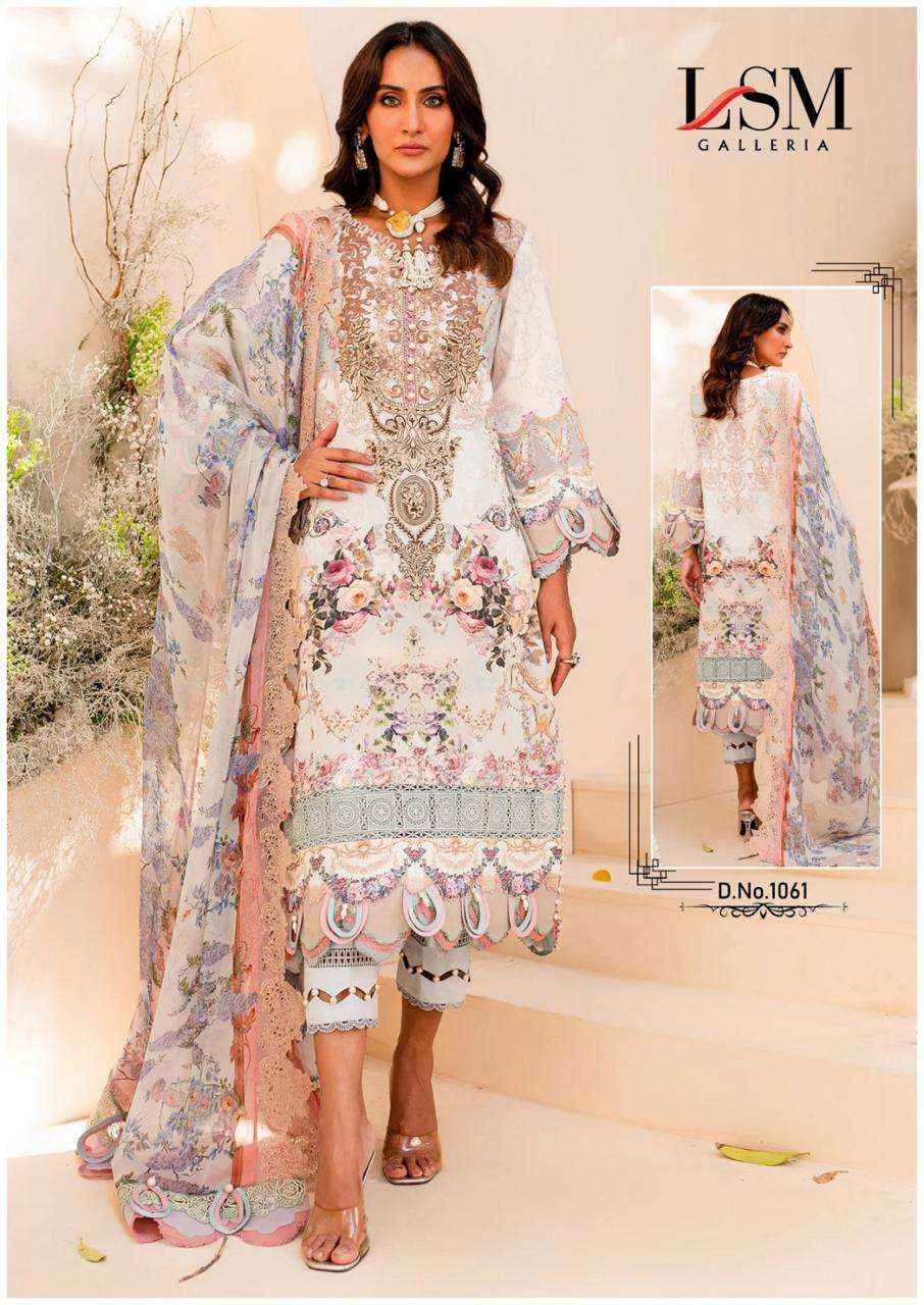 LSM GALLERIA PARIAN DREAM VOL 7 DRESS MATERIAL ( 6 PCS SET )