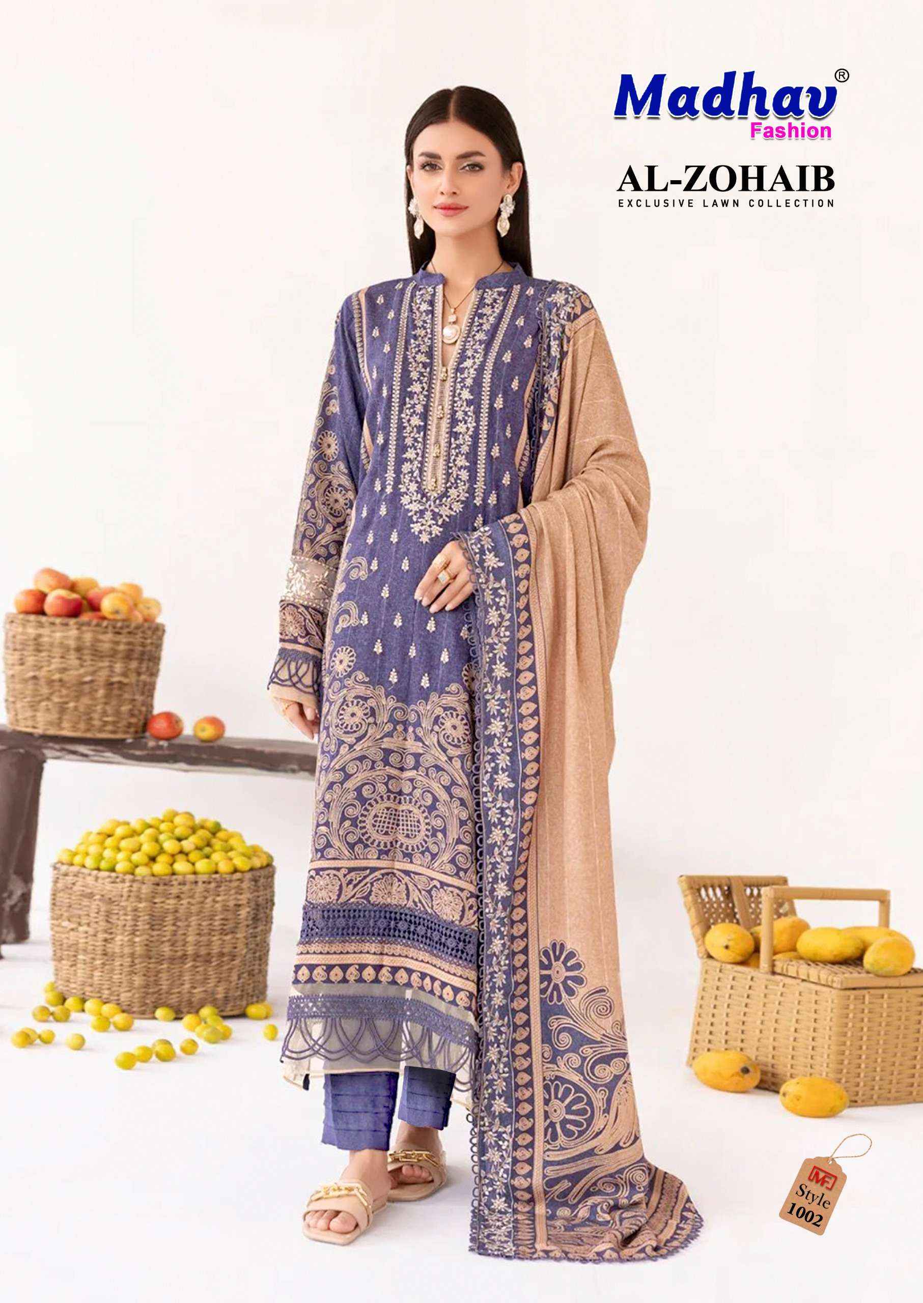 MADHAV FASHION AL ZOHAIB VOL 1 DRESS MATERIAL ( 6 PCS CATALOG )