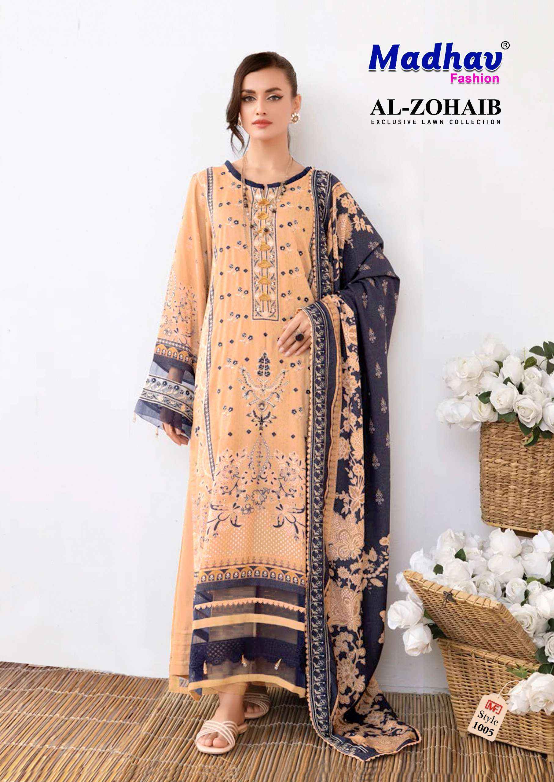 MADHAV FASHION AL ZOHAIB VOL 1 DRESS MATERIAL ( 6 PCS CATALOG )