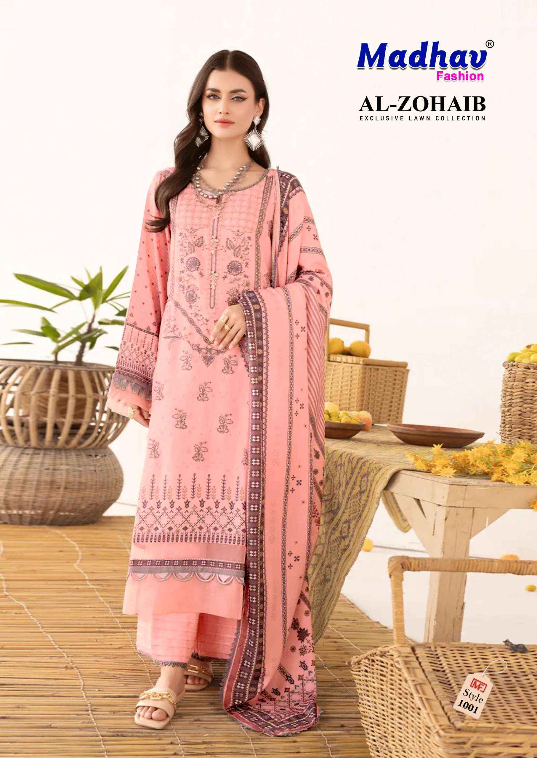 MADHAV FASHION AL ZOHAIB VOL 1 DRESS MATERIAL ( 6 PCS CATALOG )