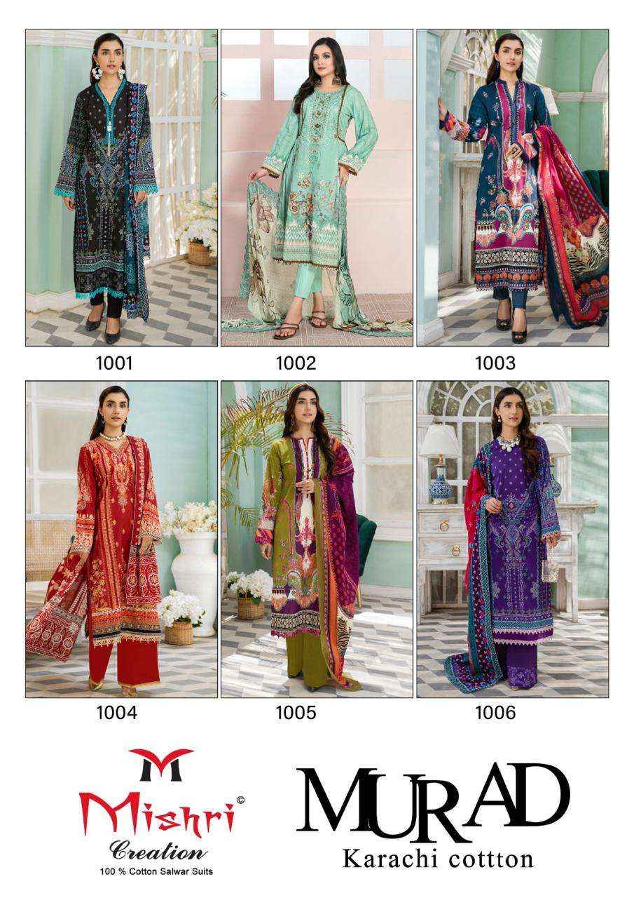 MISHRI CREATION MURAD VOL 1 PAKISTANI SALWAR KAMEEZ ( 6 PCS CATALOG )