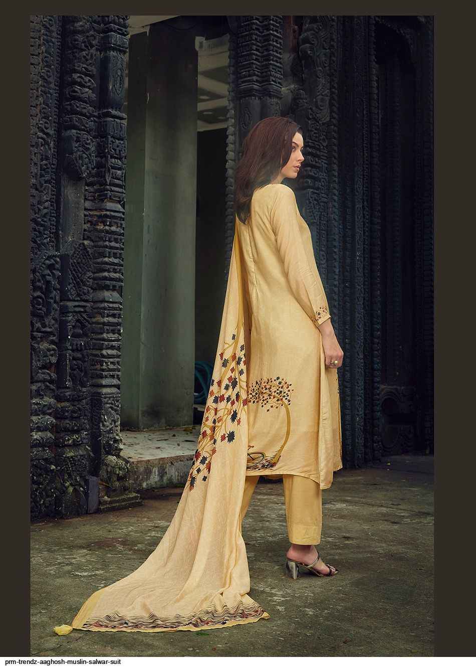 PRM TRENDZ AAGHOSH MUSLIN SALWAR SUITS ( 6 PCS CATALOG )