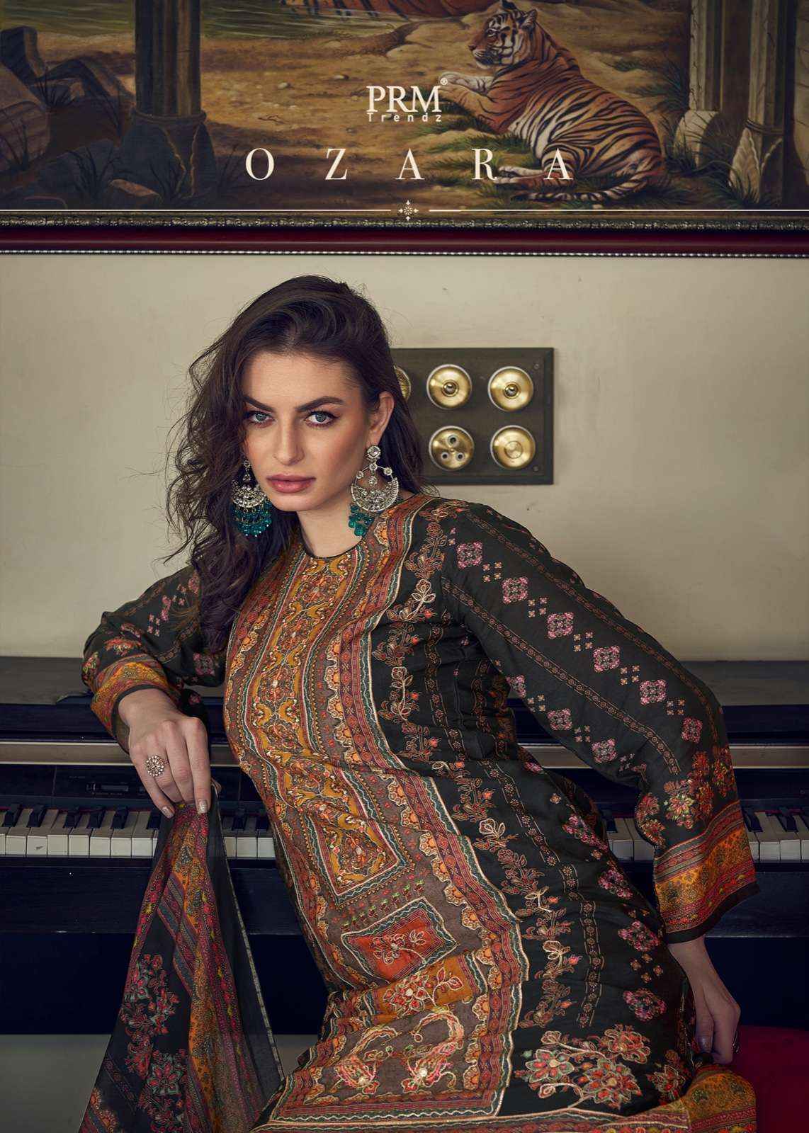 PRM TRENDZ OZARA MUSLIN DESIGNER SALWAR KAMEEZ ( 8 PCS CATALOG )