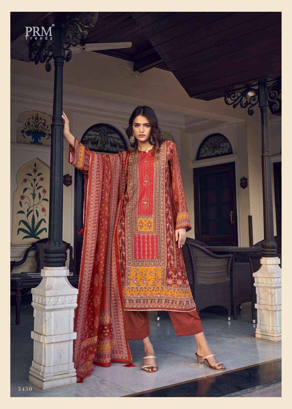 PRM TRENDZ OZARA MUSLIN DESIGNER SALWAR KAMEEZ ( 8 PCS CATALOG )