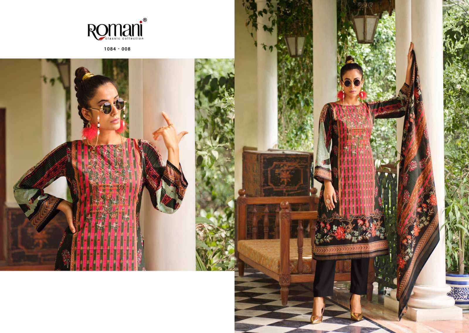 ROMANI SUITS AARZU DESIGNER DRESS MATERIAL ( 10 PCS CATALOG )