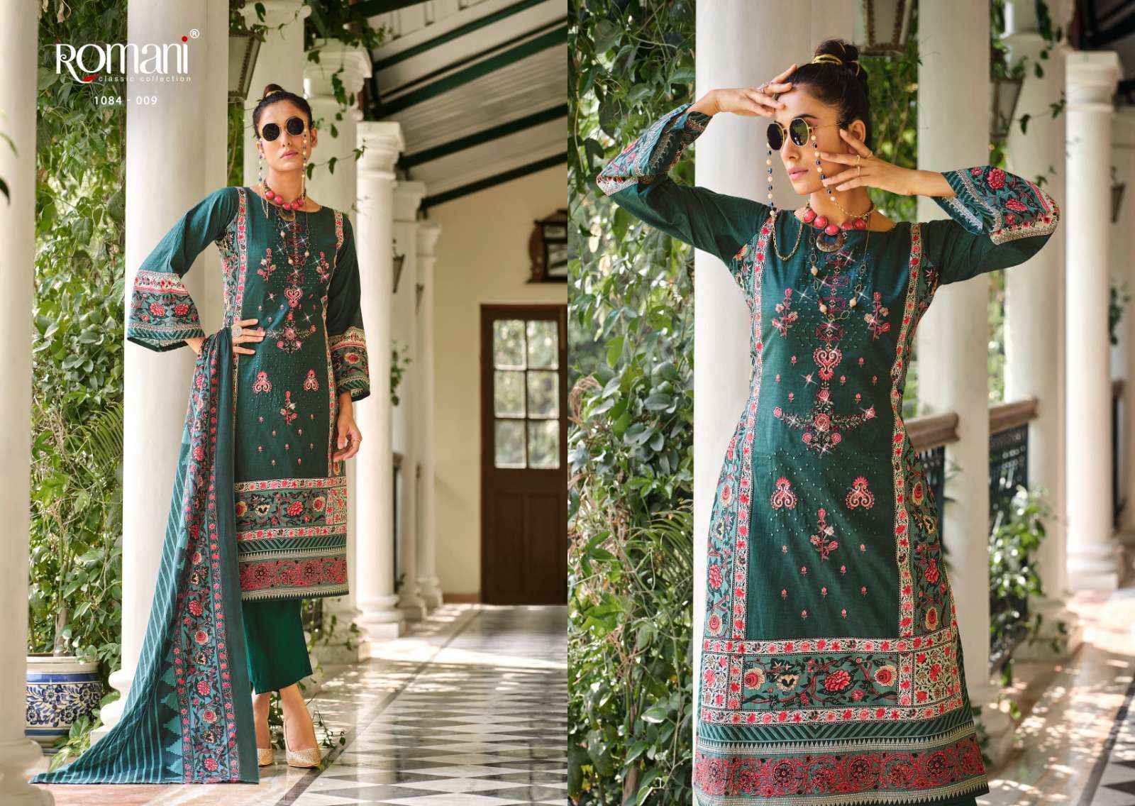 ROMANI SUITS AARZU DESIGNER DRESS MATERIAL ( 10 PCS CATALOG )