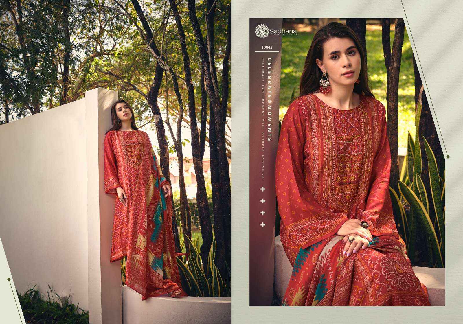 SADHANA FASHION INAAYAT MUSLIN DESIGNER SUITS