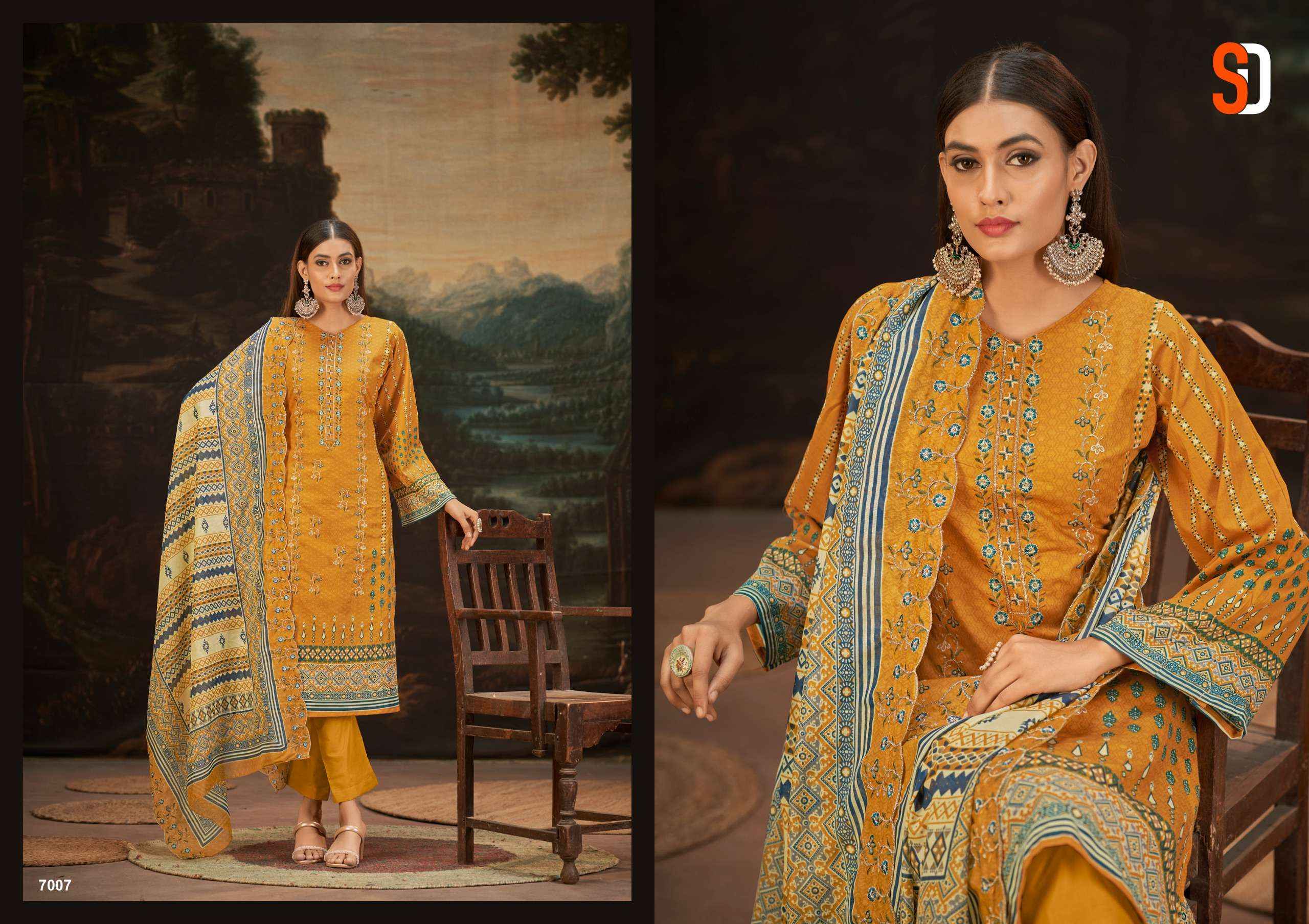 SHARADDHA DESIGNER BIN SAEED VOL -7 DRESS MATERIAL ( 8 PCS CATALOG )