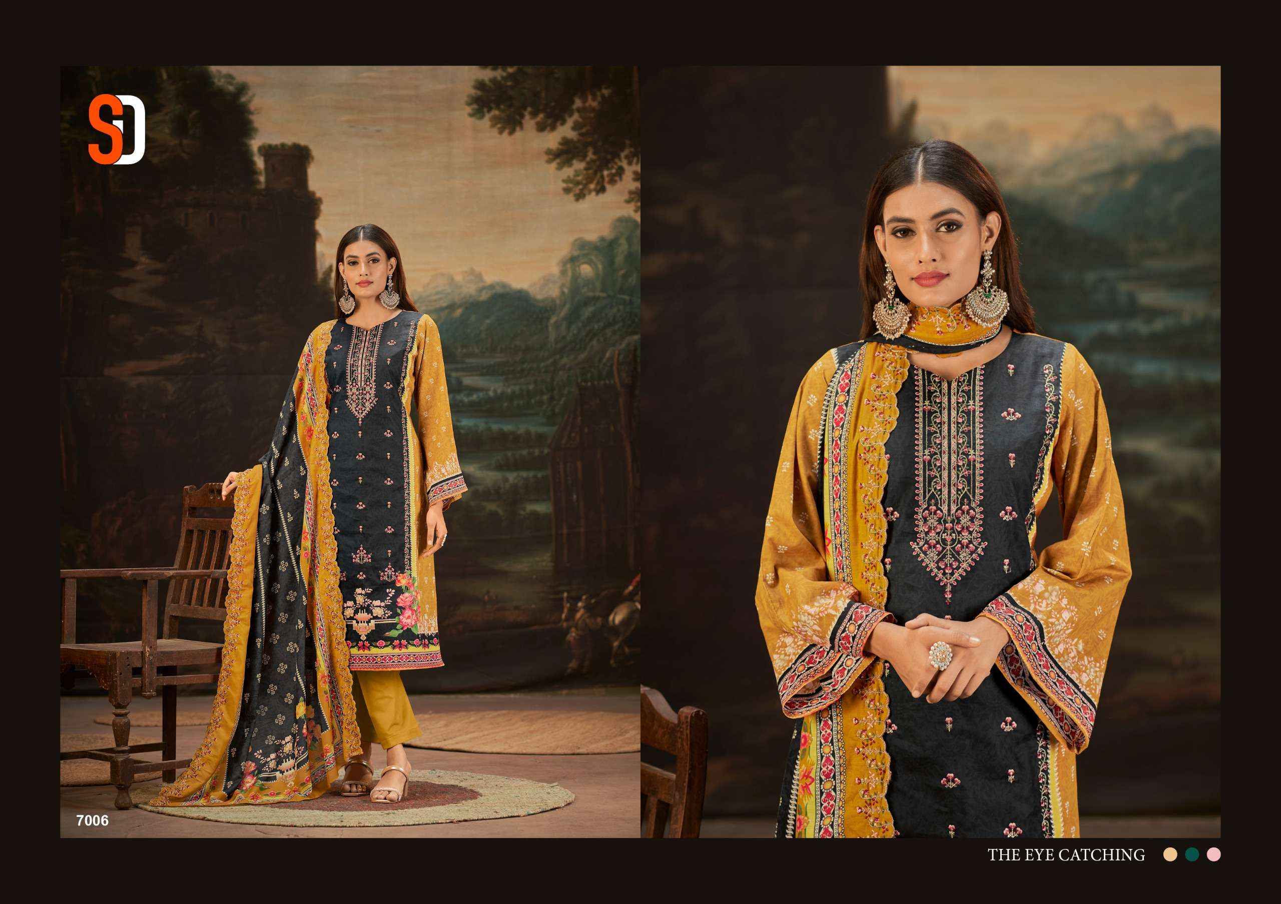 SHARADDHA DESIGNER BIN SAEED VOL -7 DRESS MATERIAL ( 8 PCS CATALOG )