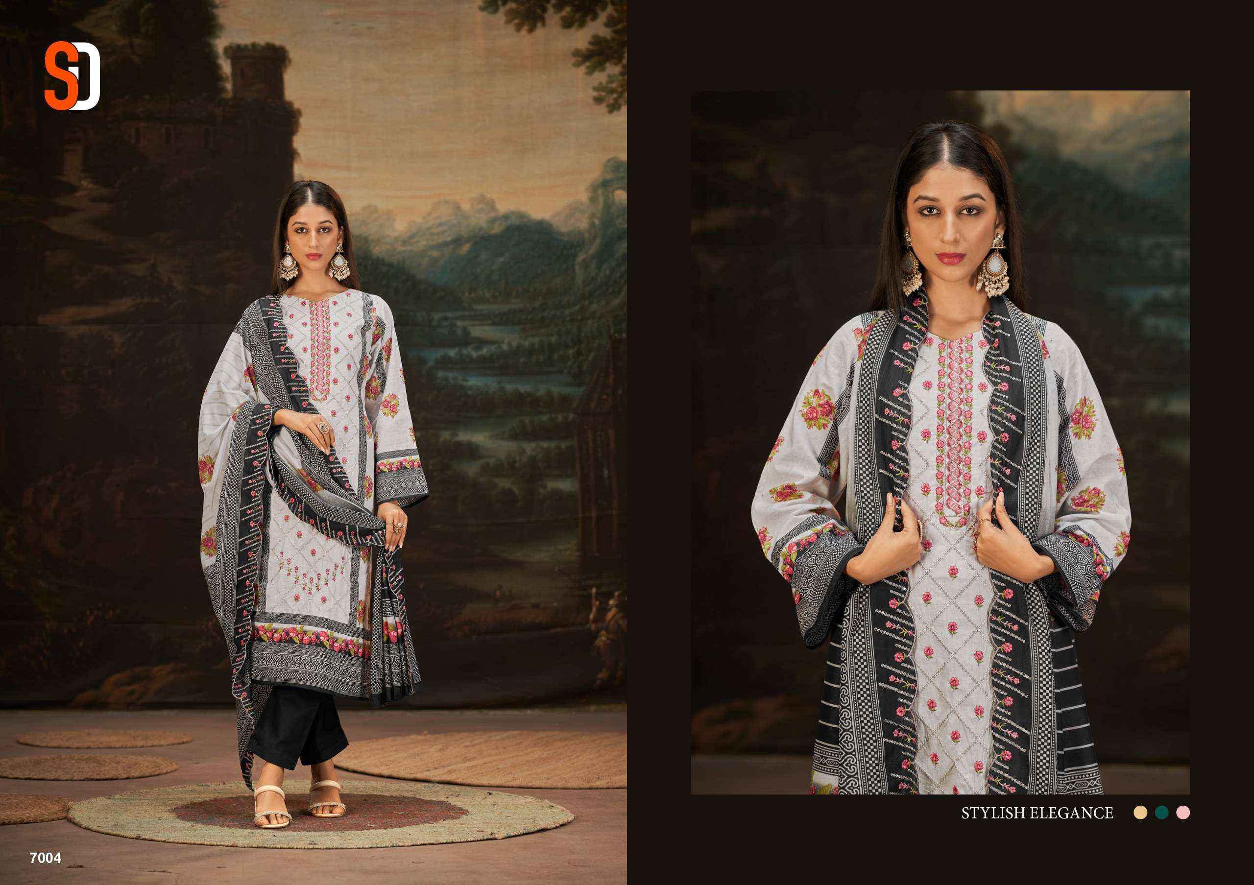 SHARADDHA DESIGNER BIN SAEED VOL -7 DRESS MATERIAL ( 8 PCS CATALOG )