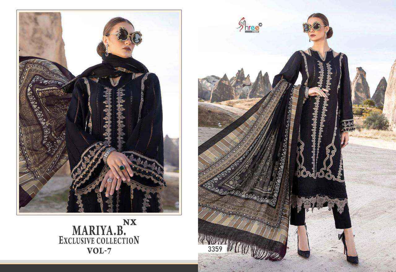 SHREE FABS MARIYA B EXCLUSIVE COLLECTION VOL 7 NX COTTON PAKISTANI SUITS ( 4 PCS CATALOG ) COTTON DUPATTA