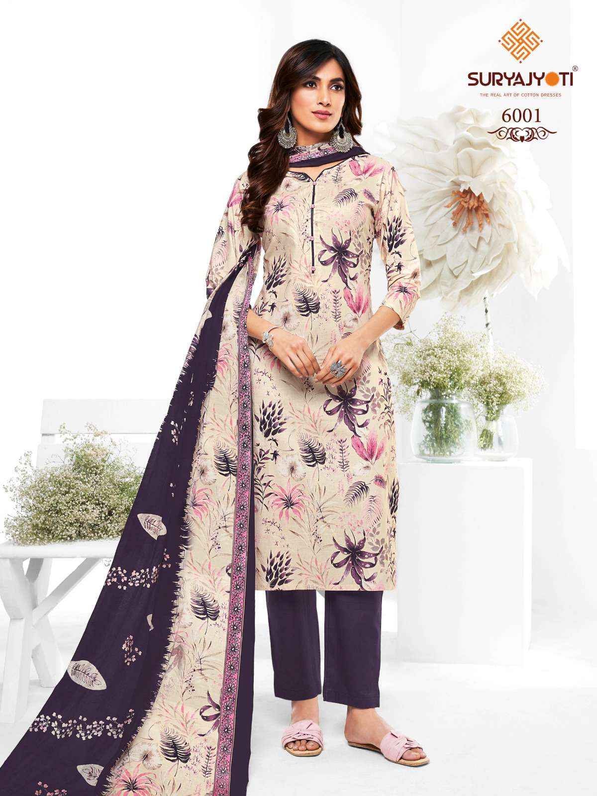 SURYAJYOTI TRENDY COTTON VOL 60 UNSTITCHED SALWAR KAMEEZ ( 20 PCS CATALOG )