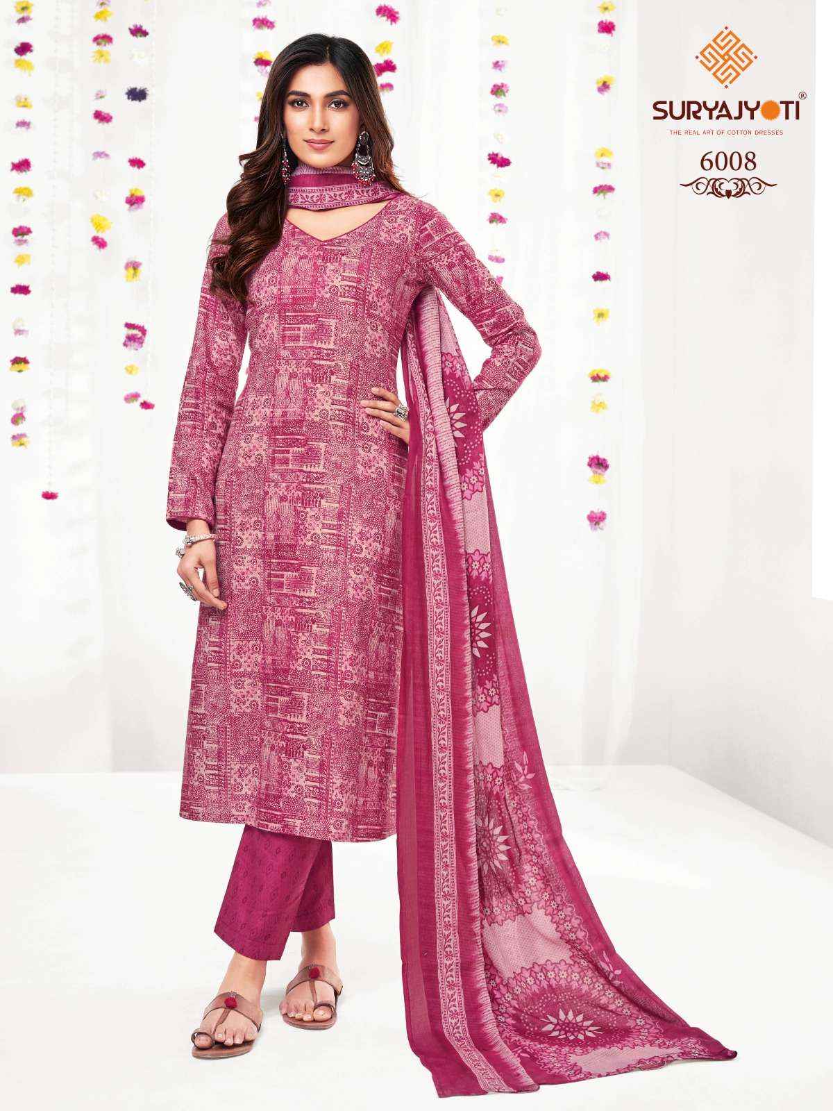 SURYAJYOTI TRENDY COTTON VOL 60 UNSTITCHED SALWAR KAMEEZ ( 20 PCS CATALOG )