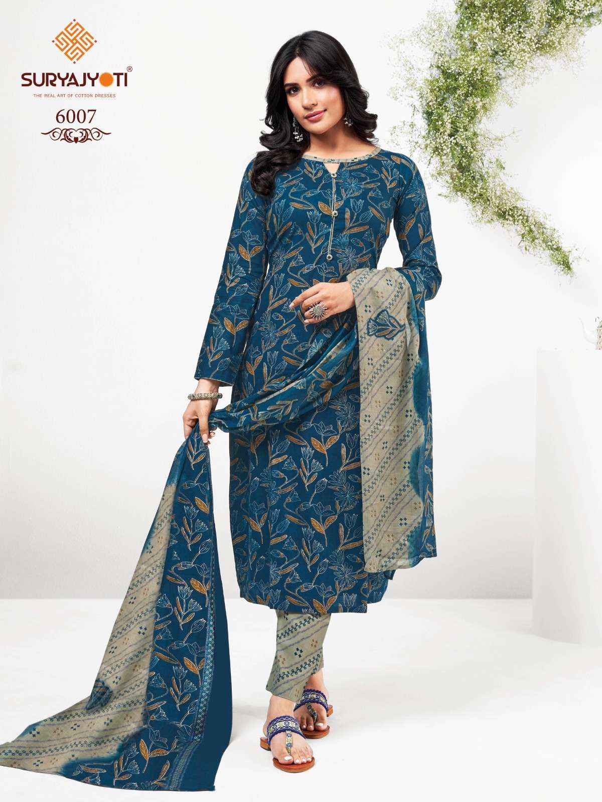 SURYAJYOTI TRENDY COTTON VOL 60 UNSTITCHED SALWAR KAMEEZ ( 20 PCS CATALOG )