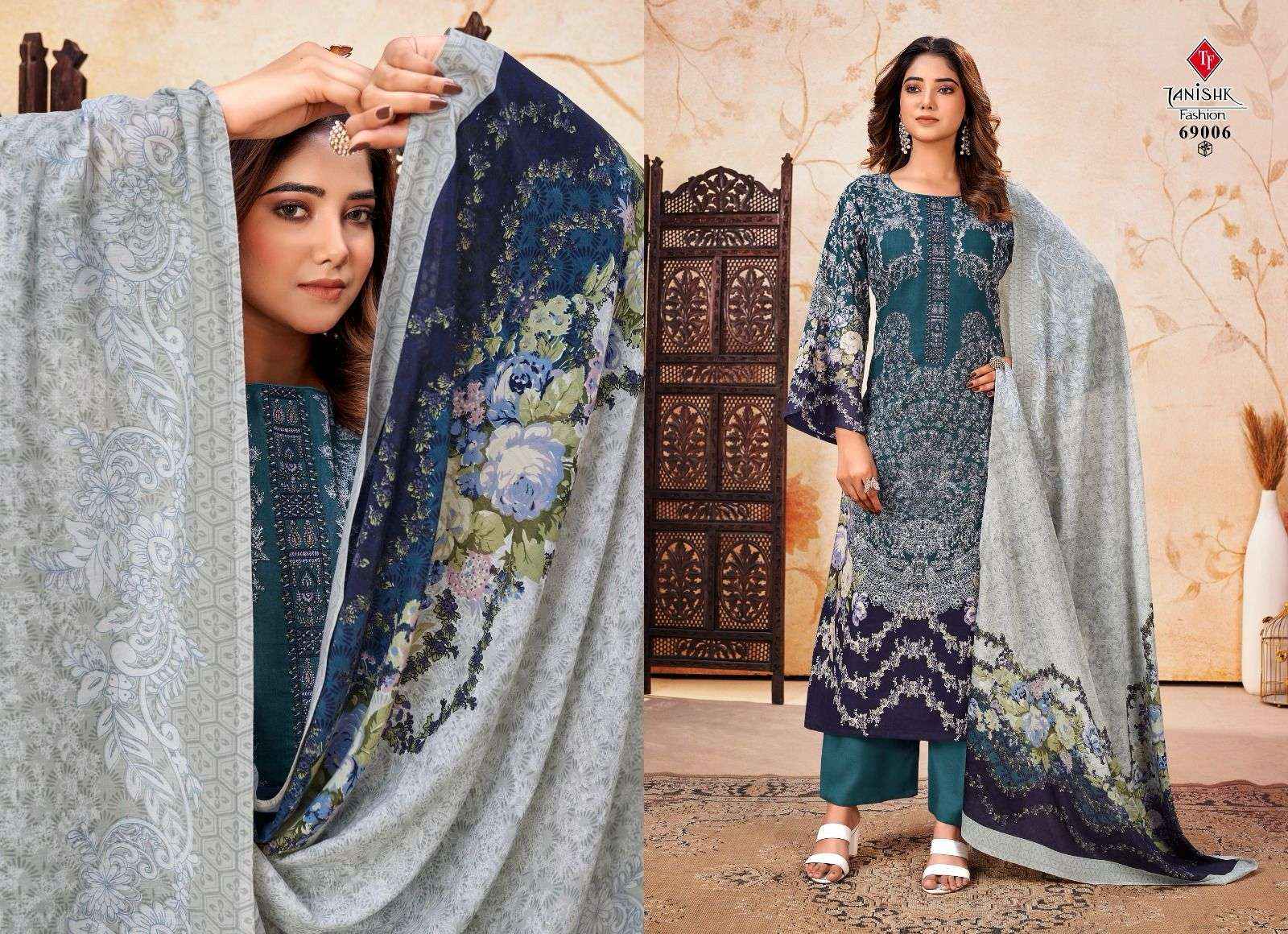 TANISHK FASHION NAYRA VOL-2 COTTON DRESS MATERIAL ( 8 PCS CATALOG )