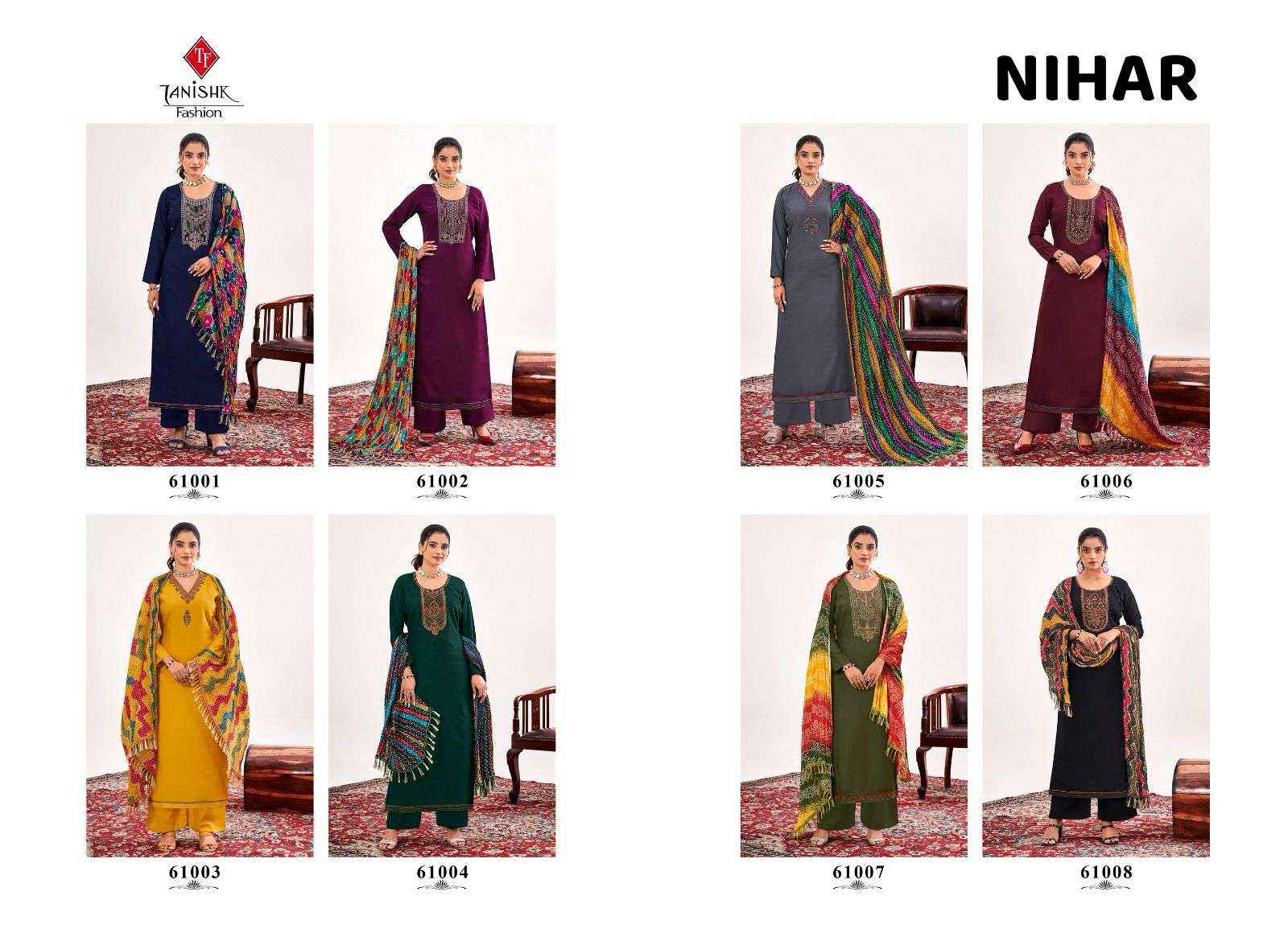 TANISHK FASHION NIHAR SALWAR KAMEEZ - WHOLESALE PRICE ( 6 PCS CATALOG )