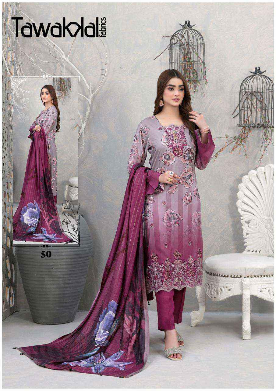 TAWAKKAL FABRICS MEHROZ VOL-5 PAKISTANI SUITS