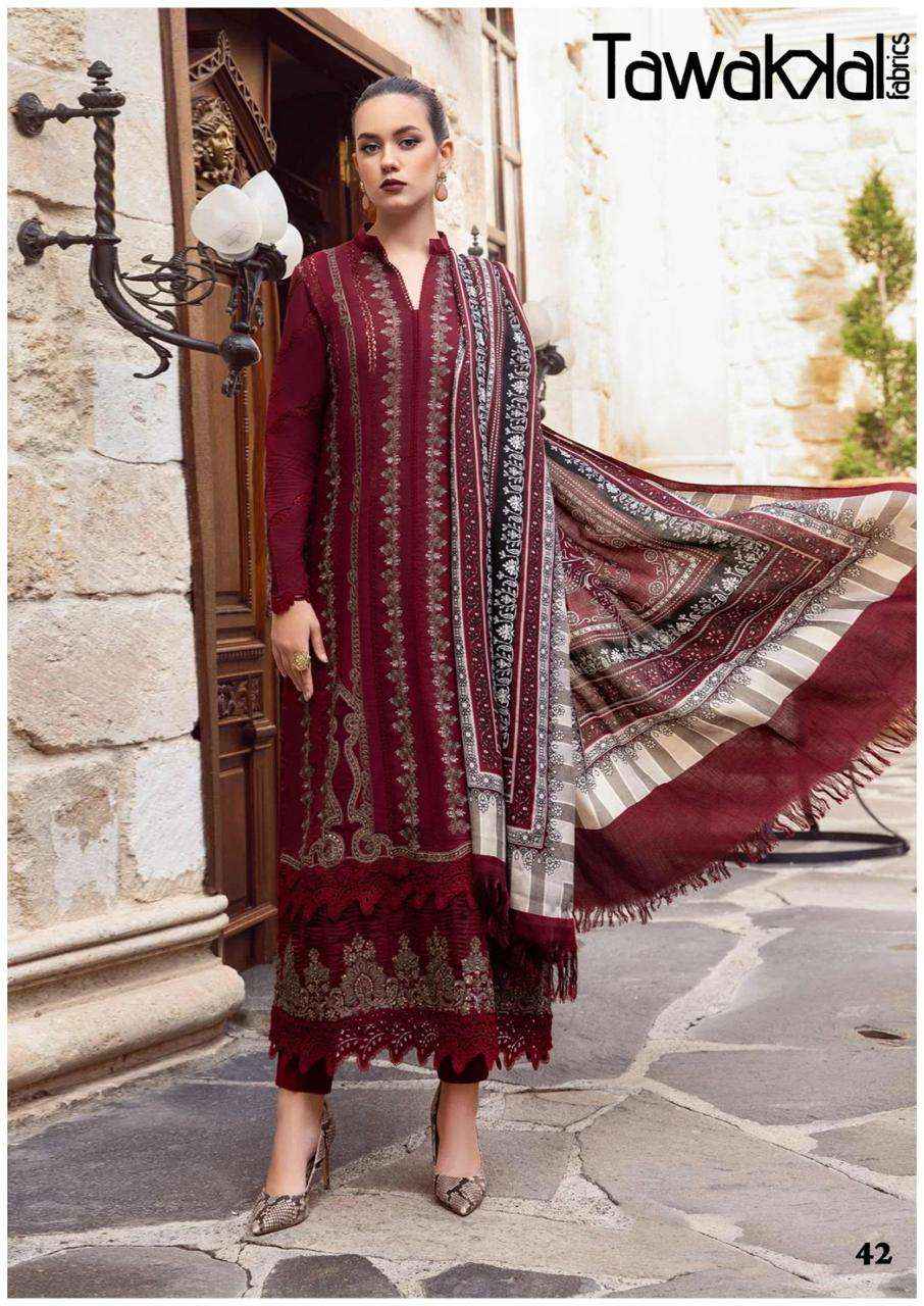 TAWAKKAL FABRICS MEHROZ VOL-5 PAKISTANI SUITS