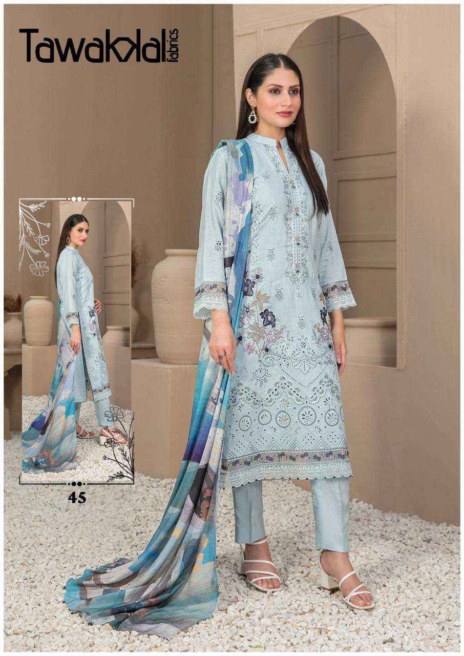 TAWAKKAL FABRICS MEHROZ VOL-5 PAKISTANI SUITS