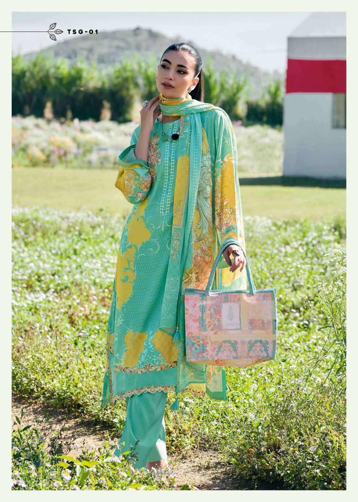 Varsha The Secret Garden Salwar Kameez ( 4 pcs Catalog )